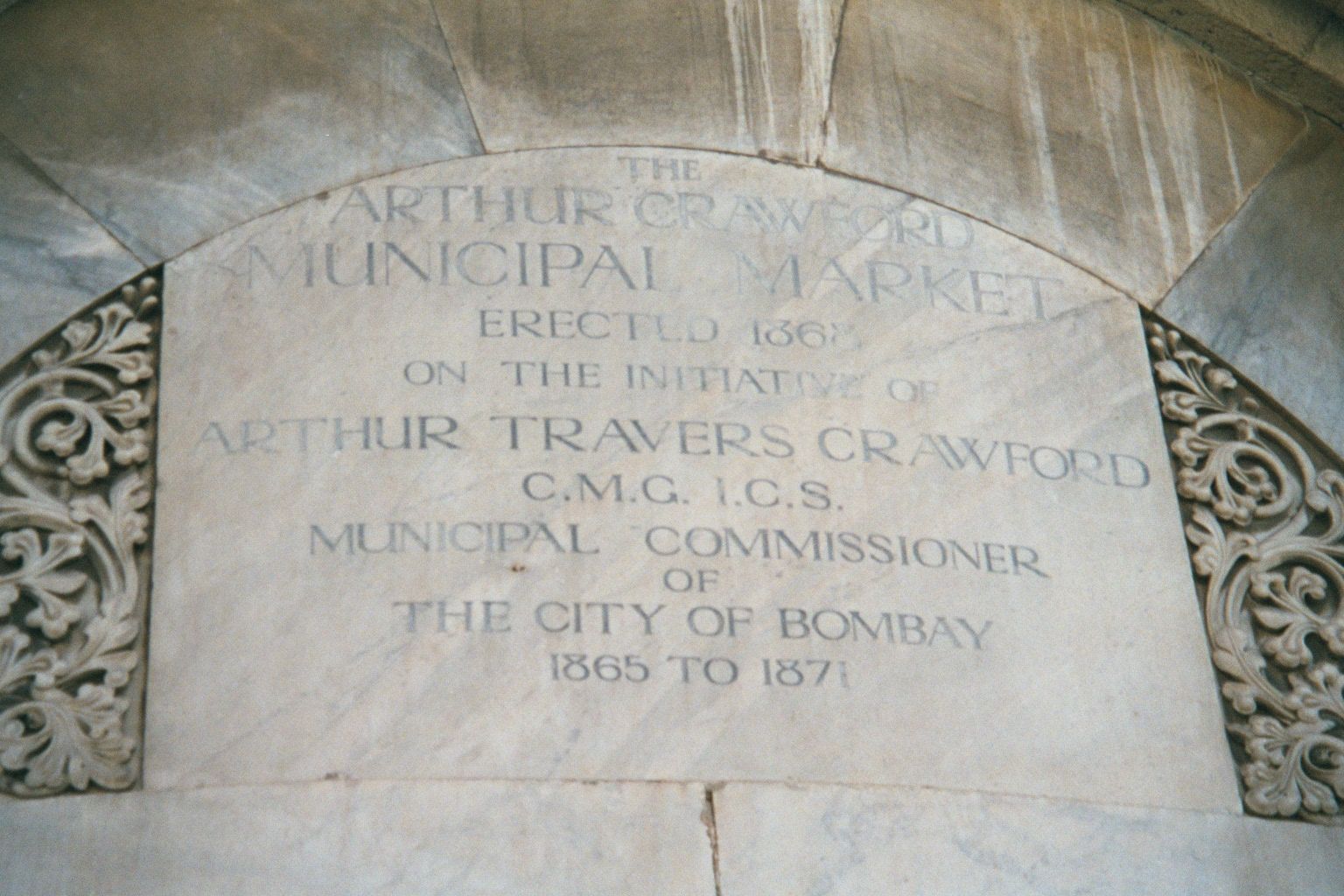 A plaque inside the clocktower. And who was Crawford? From David Gilmour's The Ruling Caste, 2005, comes this startling extract: "The most n