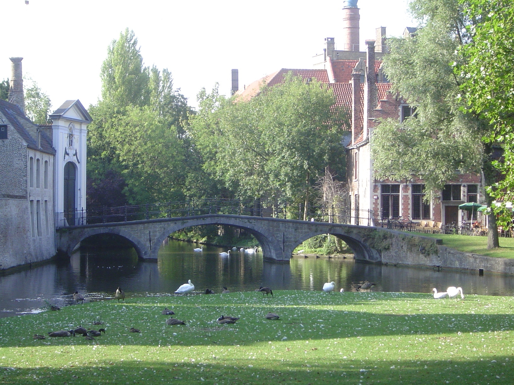 On the south side of the city is the entrance to the Beguinage, or Begijnhof, established in 1245. It's often described as a city in the cit