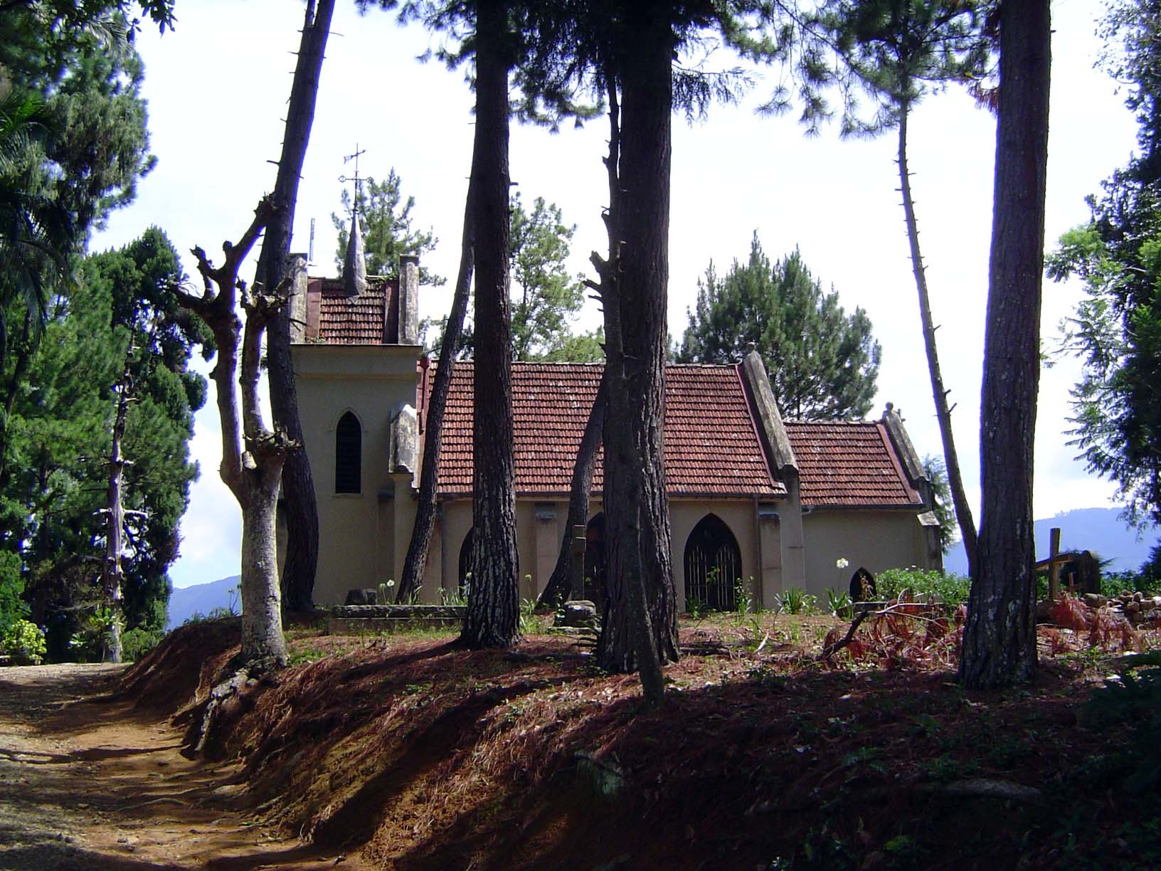 Churches sprouted to serve the planters and their families: here, Lindula church.