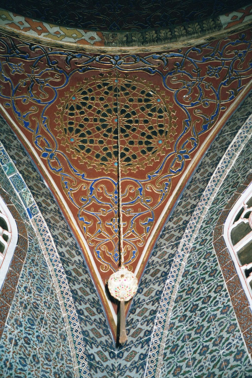 A pendentive in Murad III's chamber; this room was the only part of the harem designed by Sinan.