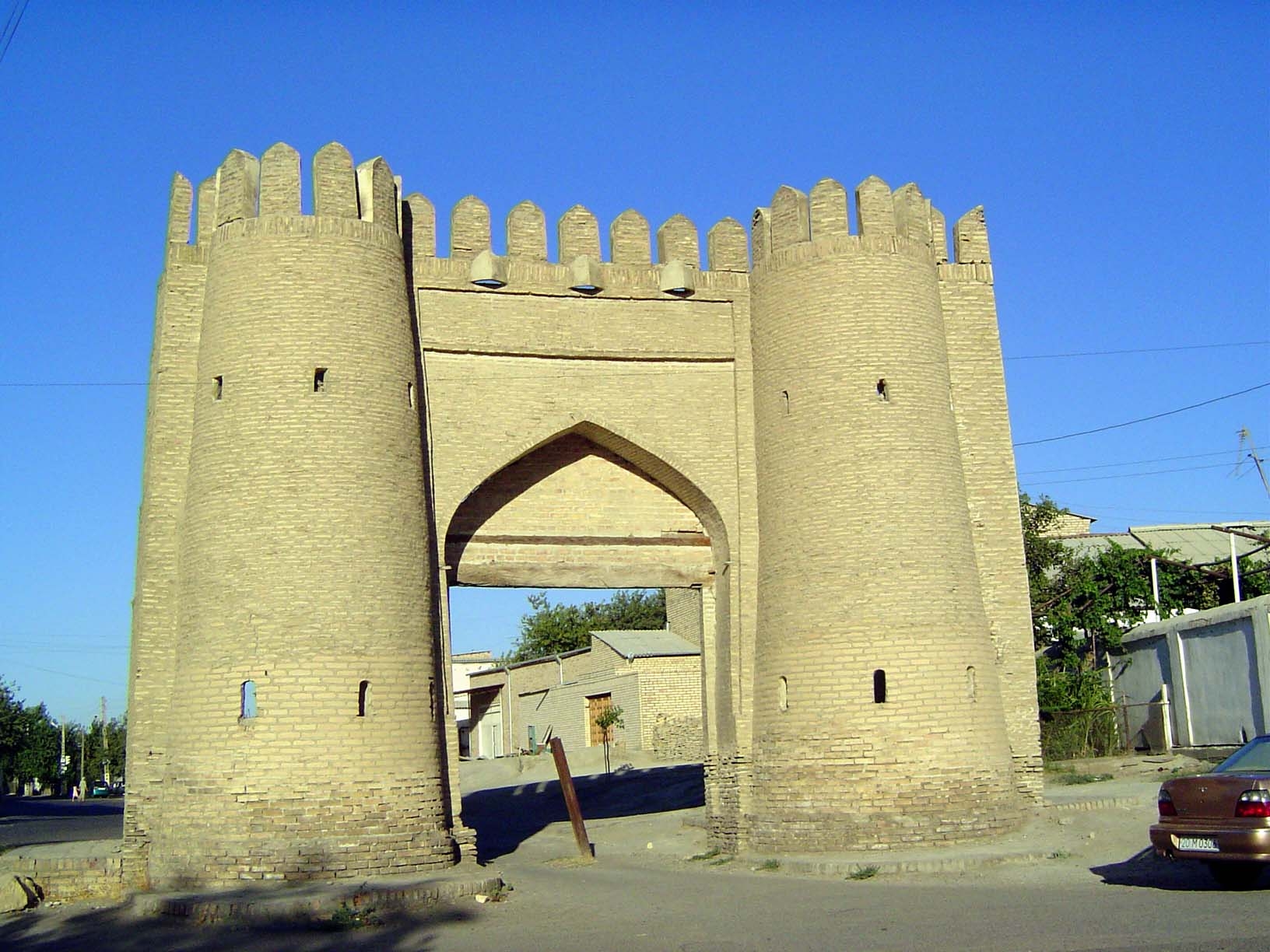 The city once had a wall; it's mostly gone now but this gate survives. It's called the Sheikh Jalal Darvoza, or Sheikh Jalal Gate. A visitor
