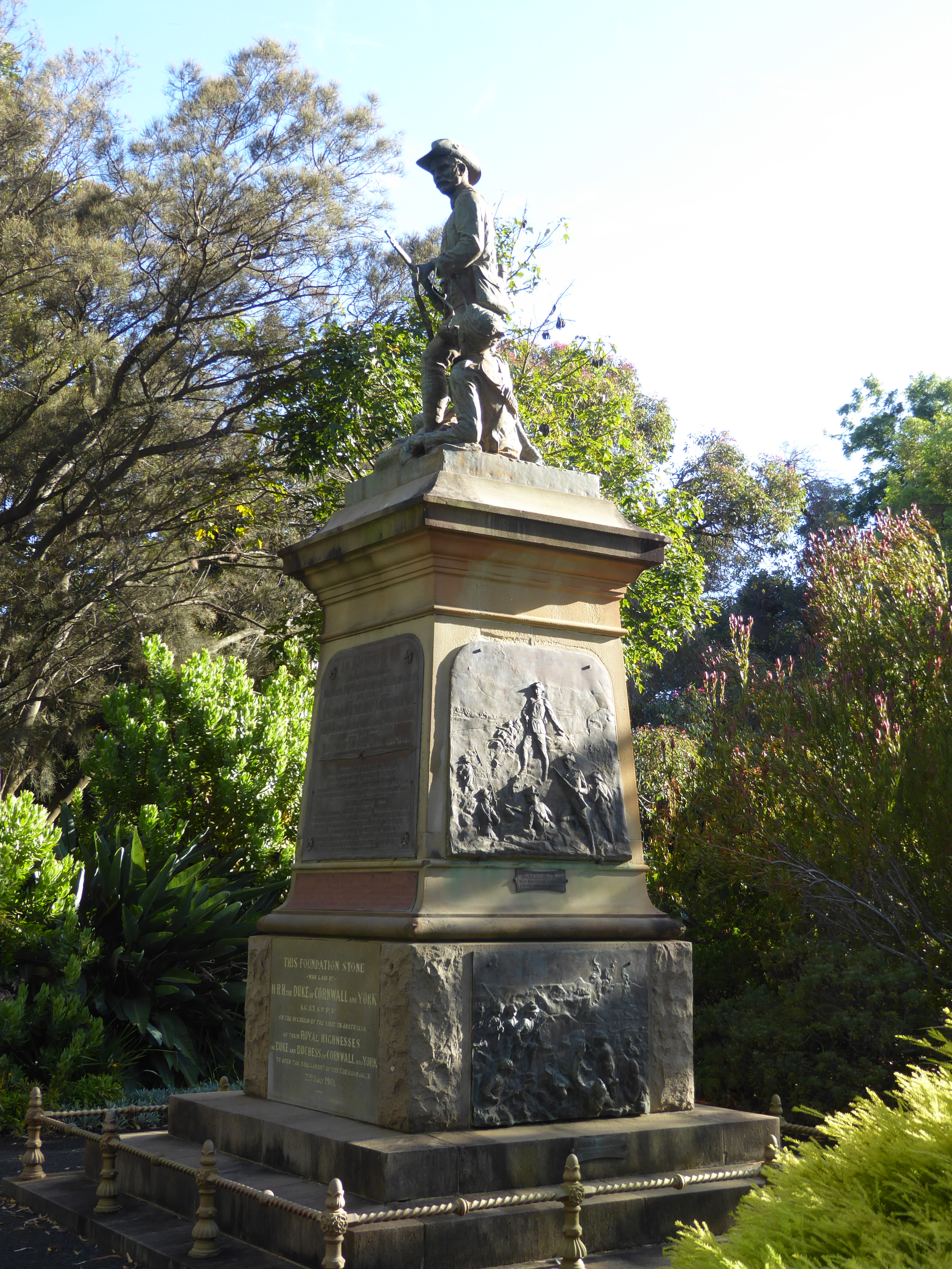 And of course there are military memorials, like this one for the South African War.