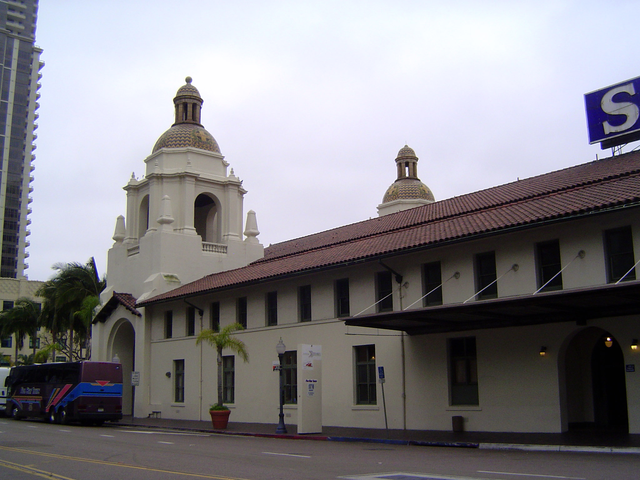 The Santa Fe depot was at one time the biggest Santa Fe station on the west coast. It was built for the Panama-Pacific International Exposit