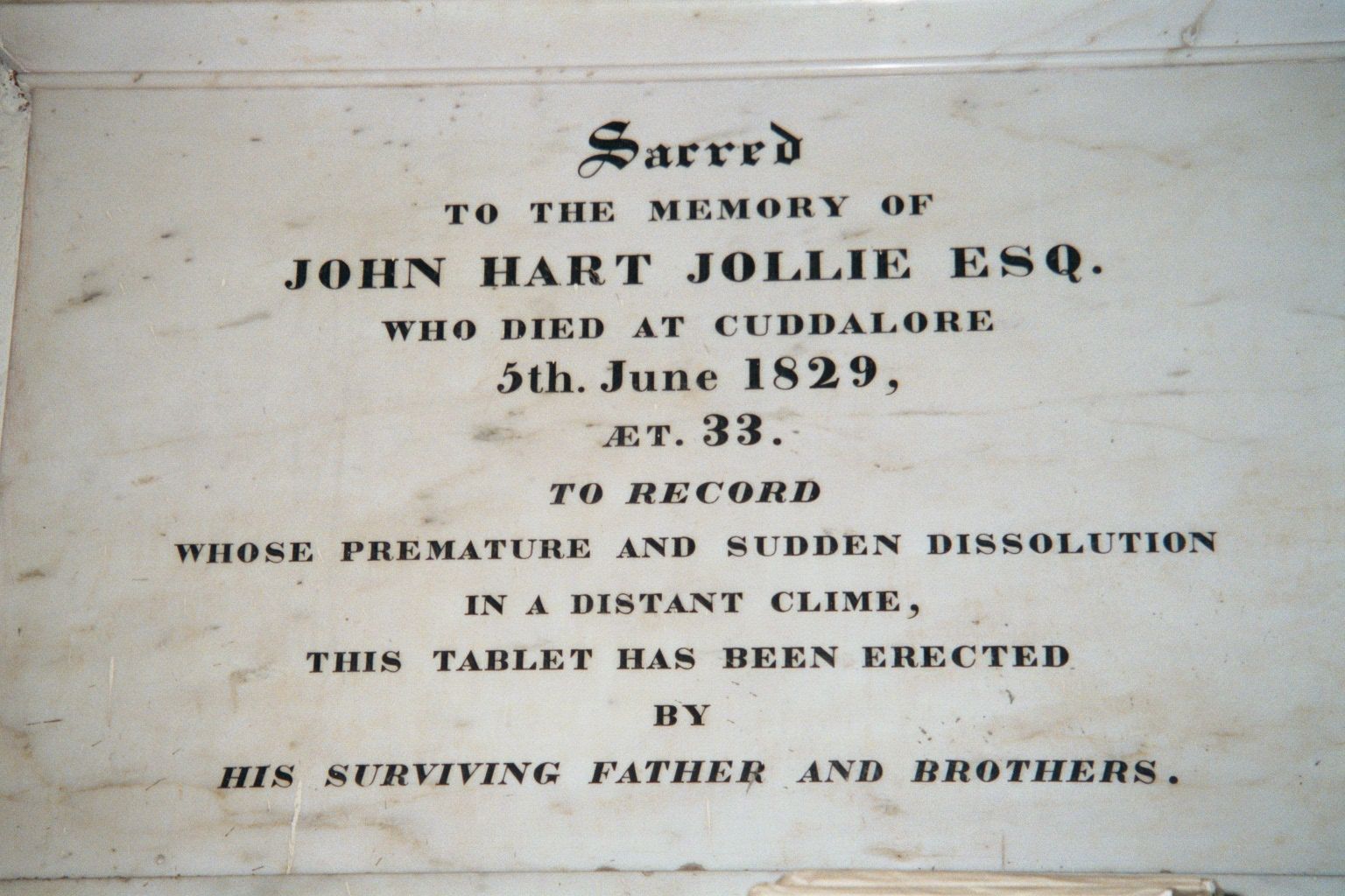 Malaria? Cholera?