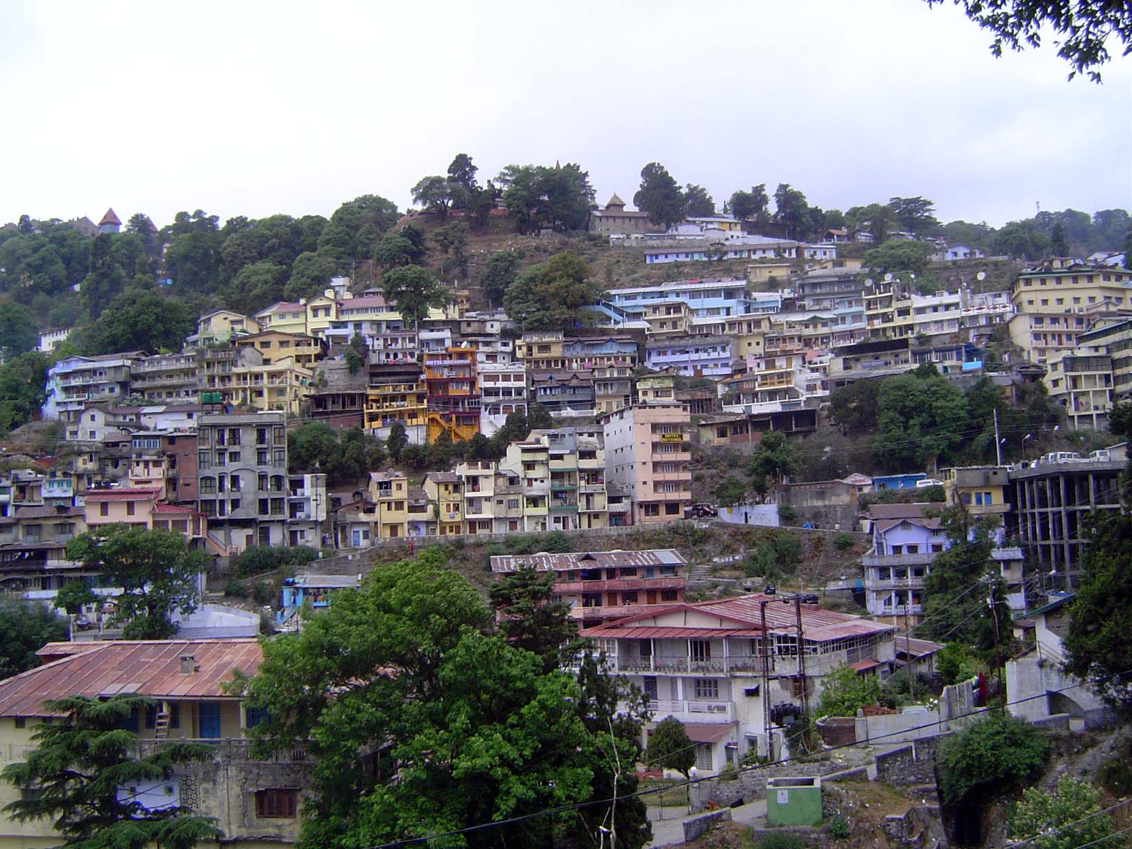 Hillside housing.