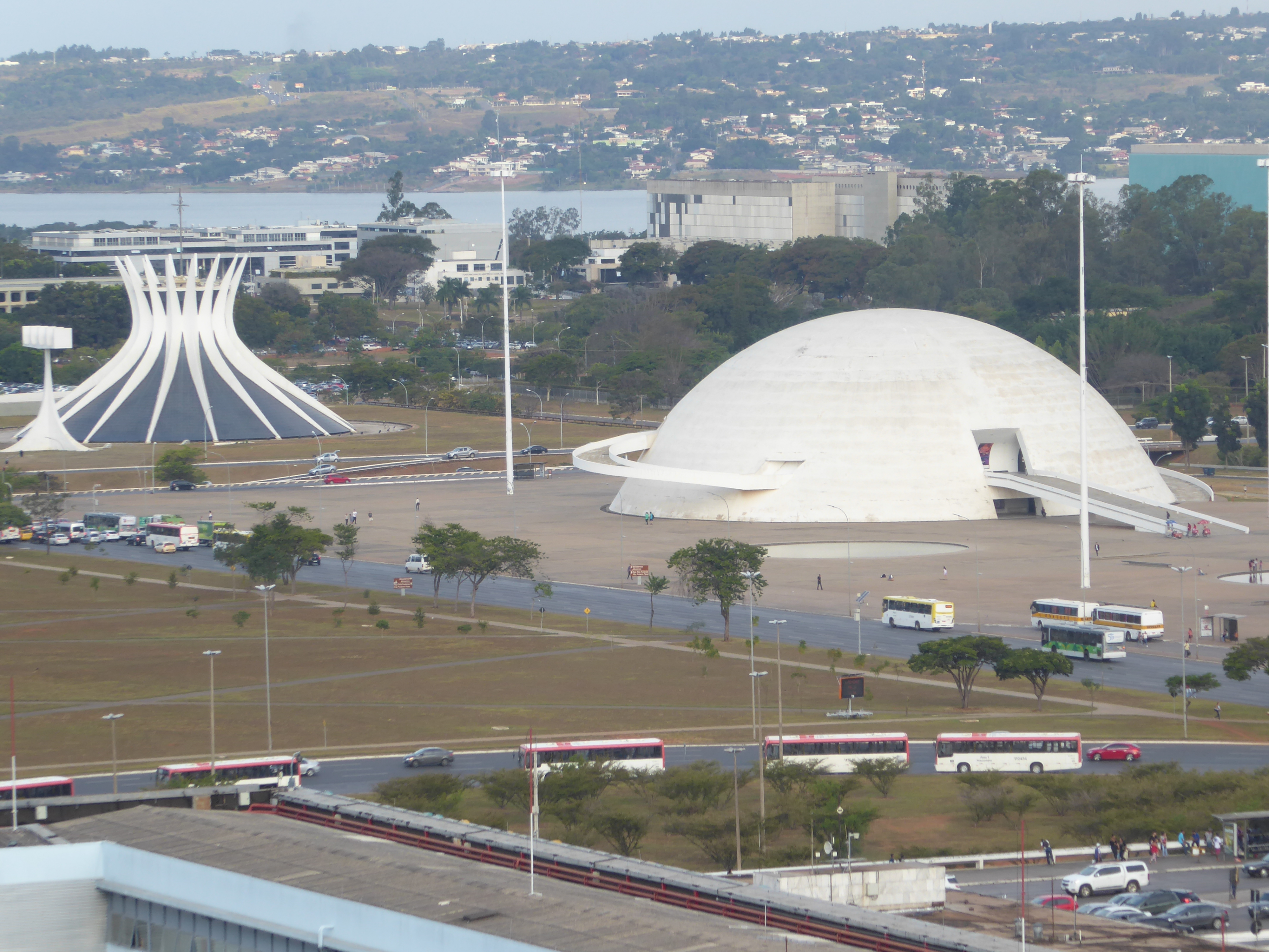 Niemeyer designed the Cathedral of Brasilia with its own crown of thorns. Critic Ouroussoff doesn't care for it but he really goes after its