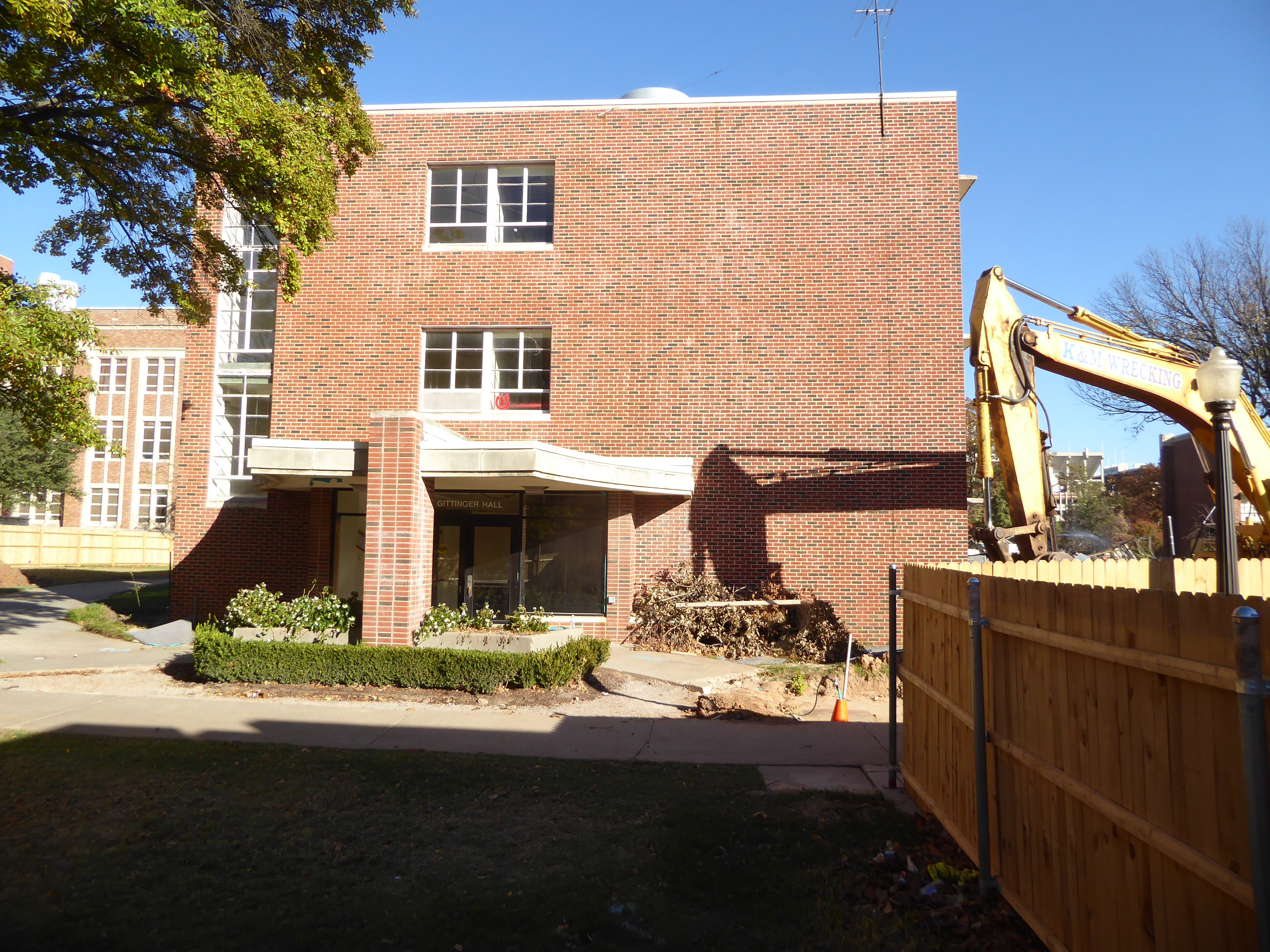 December 2016 and the Last Days of Gittinger Hall, the crowded home of the English Department lo these many years.