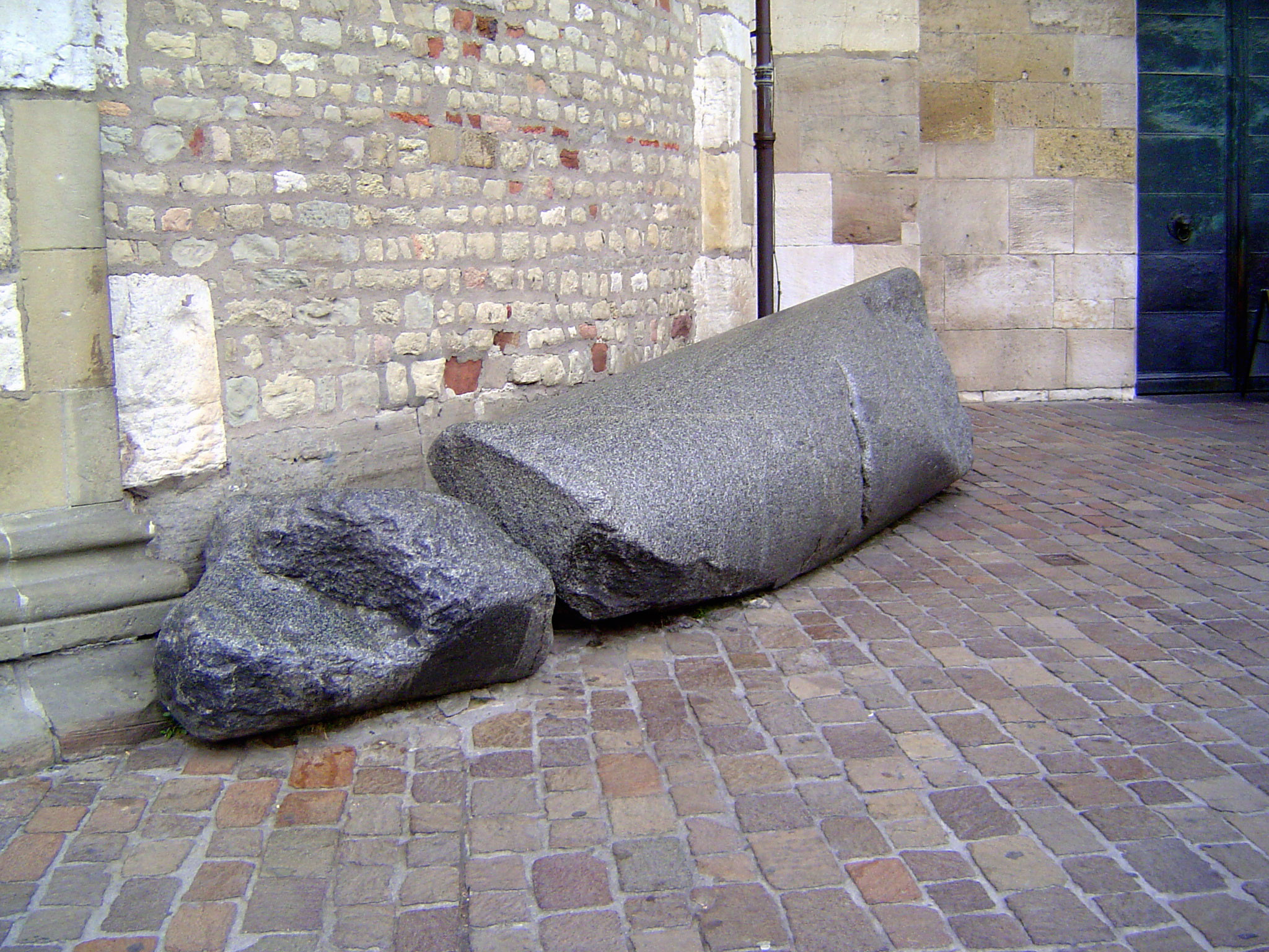 It's hard to know where to put the odd bit of Roman leftovers. At least you don't have worry about souvenir hunters.
