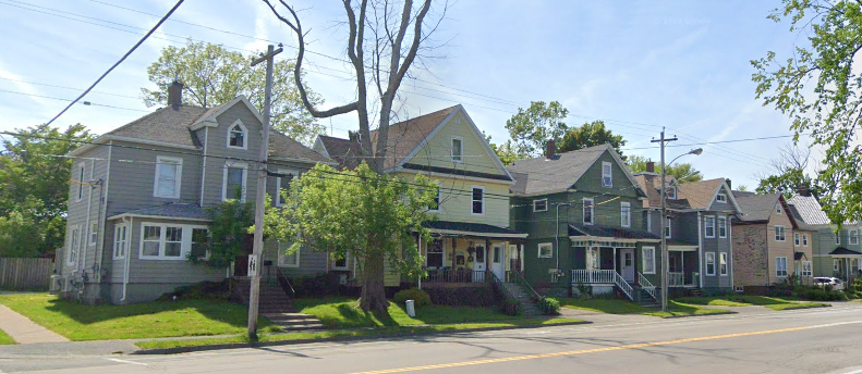 A century later, and the houses have changed a bit but not a lot.  I know, I know:  you want to knock on doors and ask for gray-eyed Pallas