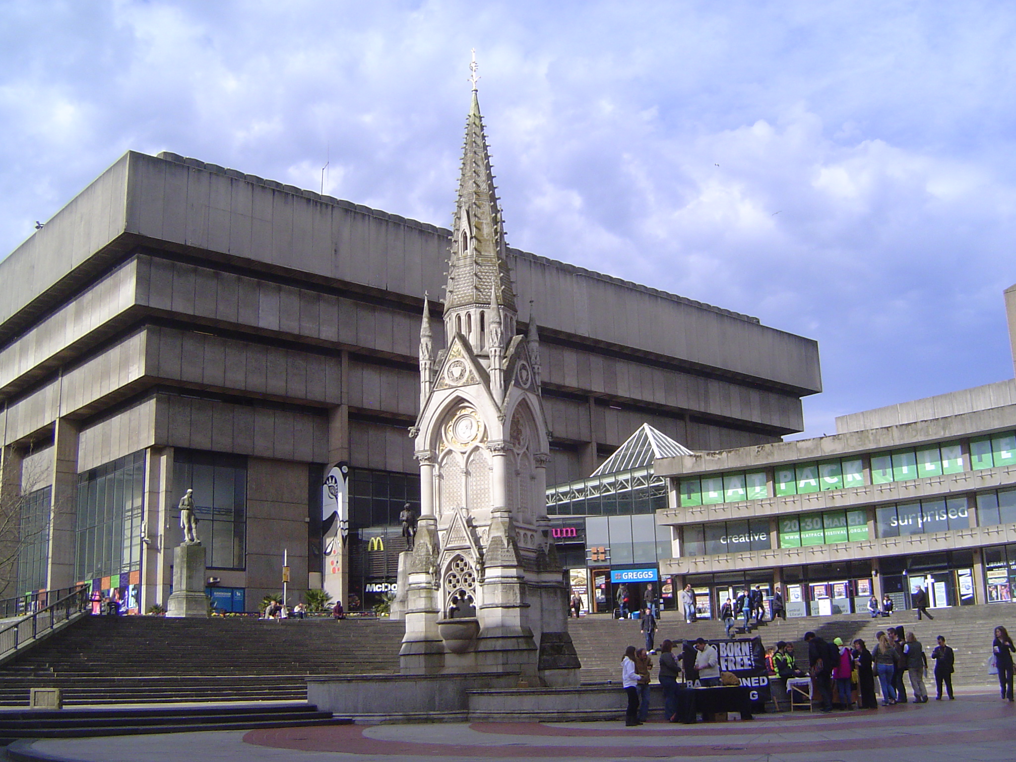 Here's the monument erected to Chamberlain in 1880, by which time he had moved onto the national stage. He was present at the dedication; go