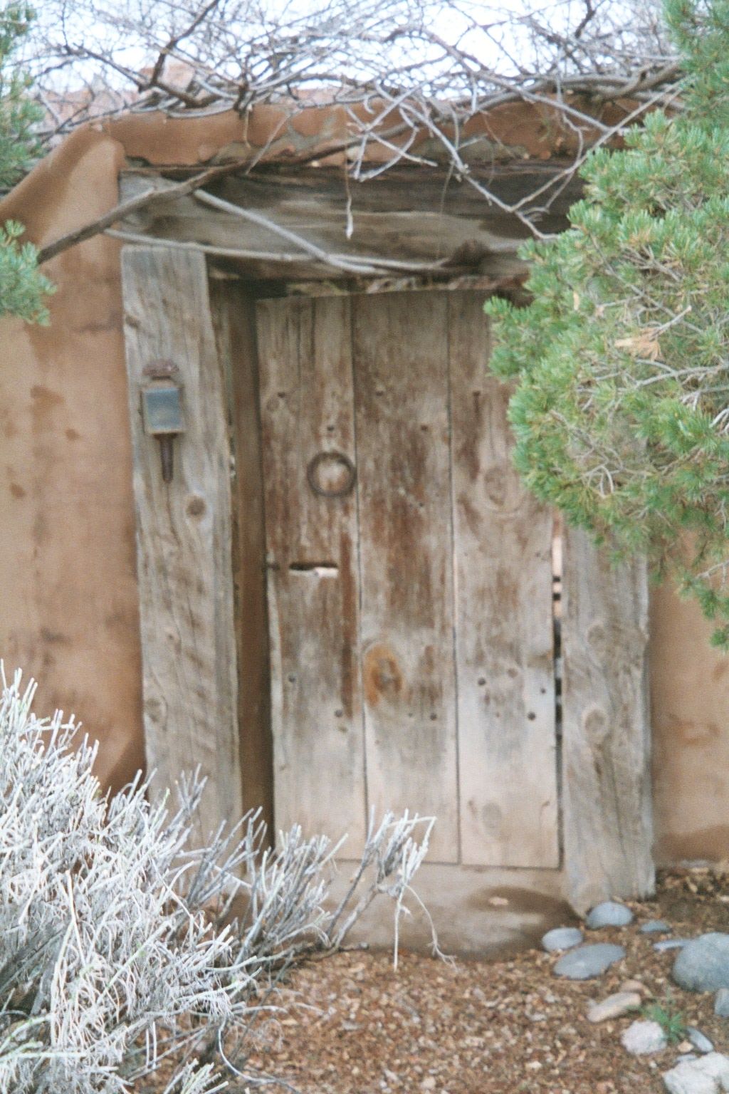A nearby door.