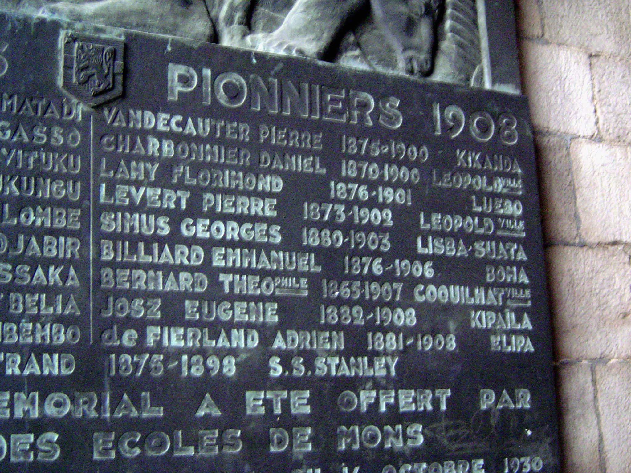 In 1930, of course, the Congo was still Belgian, and the schoolchildren of Mons were presumably taught a francophone version of the White Ma