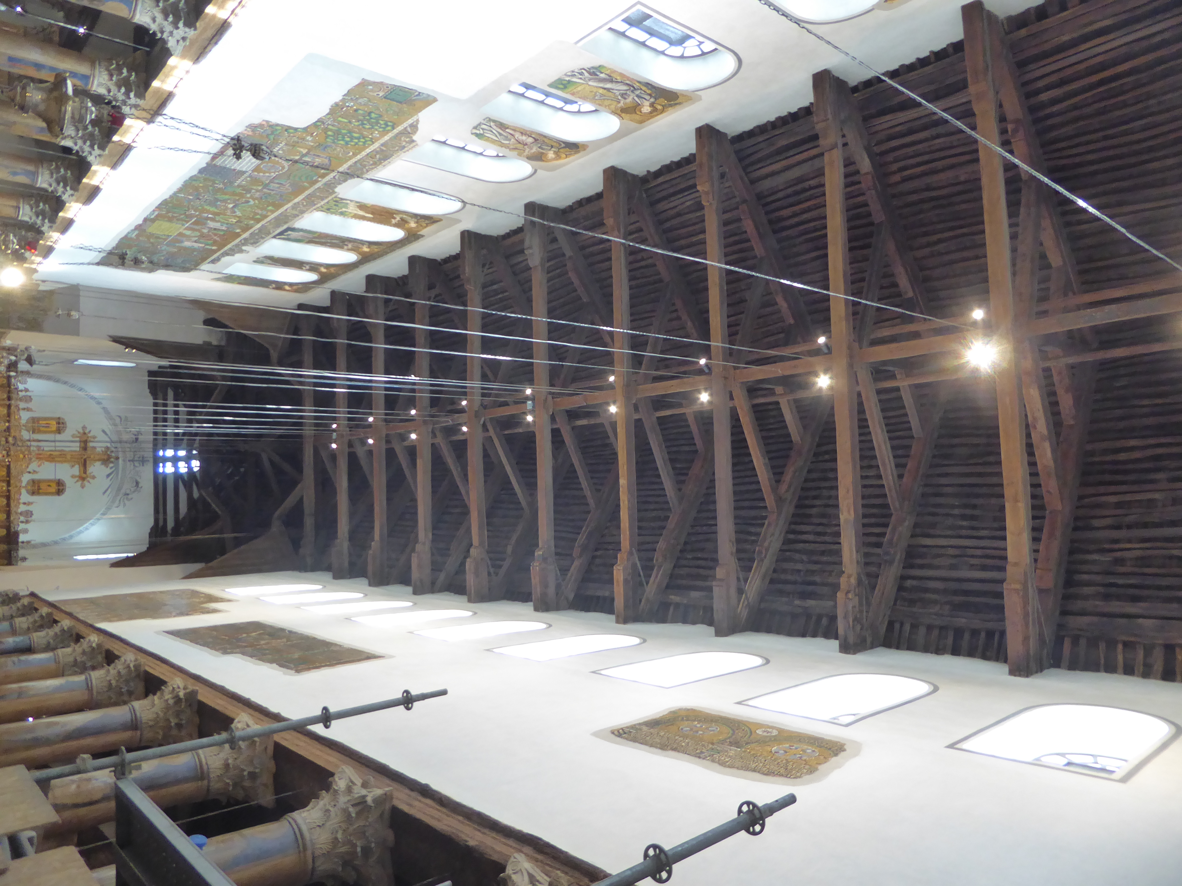 Apart from the roof, which has been replaced more than once, the structure is roughly as Justinian left it.
