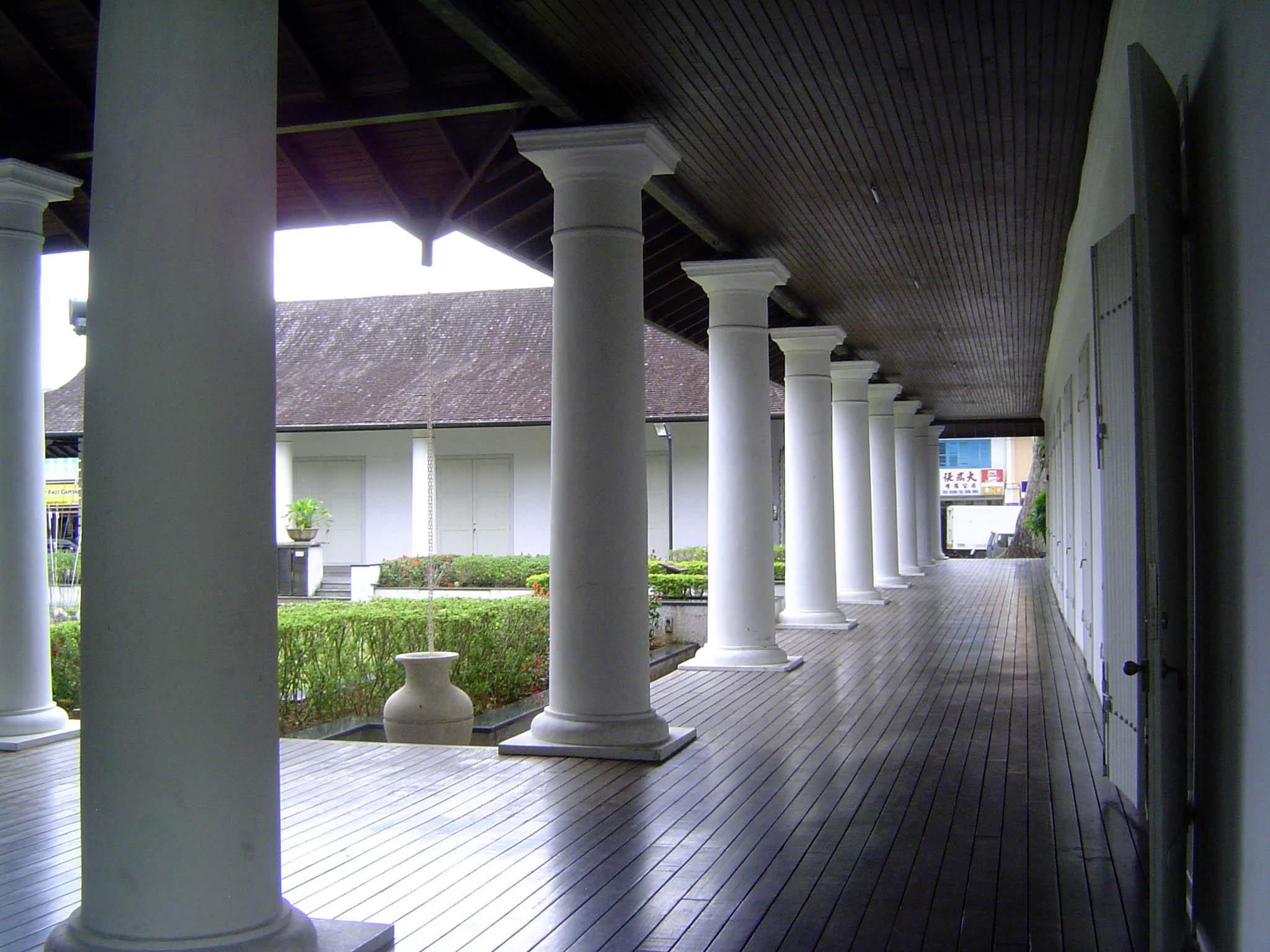 One of the later courtyards to the rear.