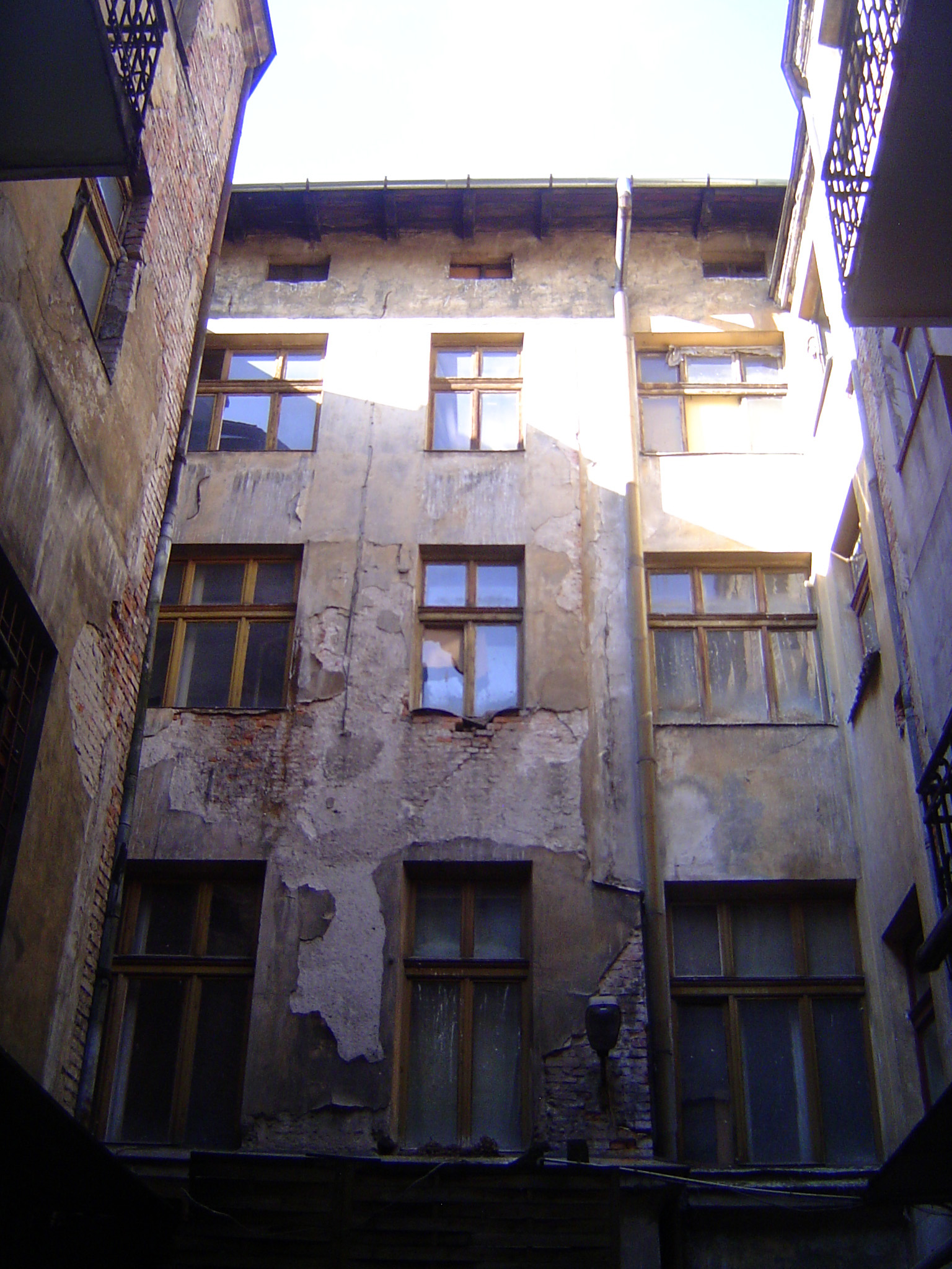 The opposite wall.