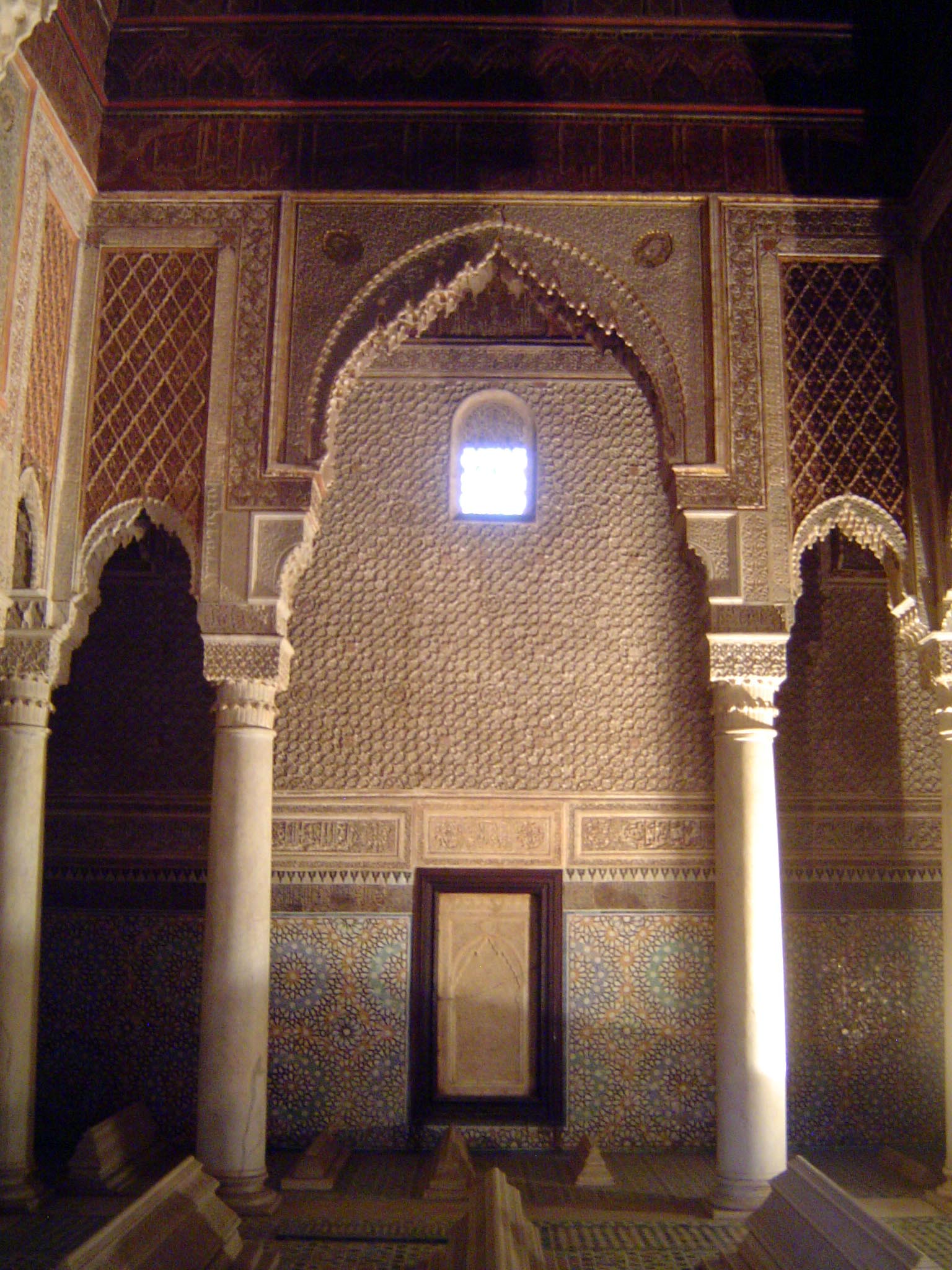 The grandest of the tombs are in two adjoining rooms, termed simply the Room of 12 Columns and the Room of Three Niches.