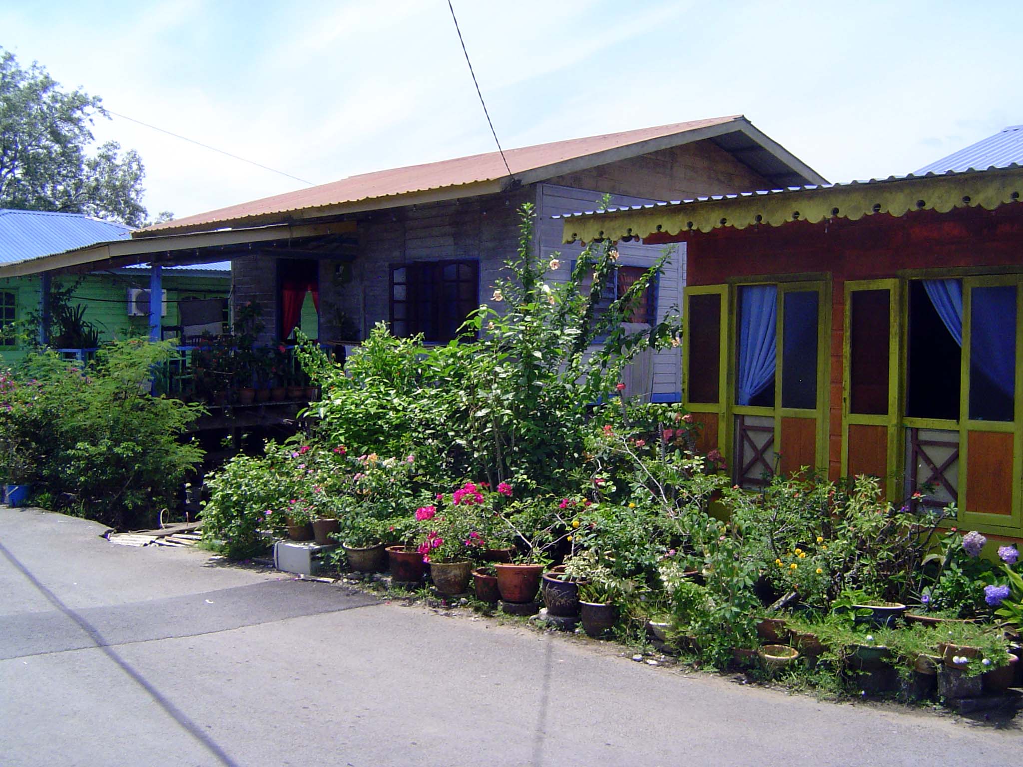 Here's an exception: some villagers on higher land are free to indulge their inner gardener.