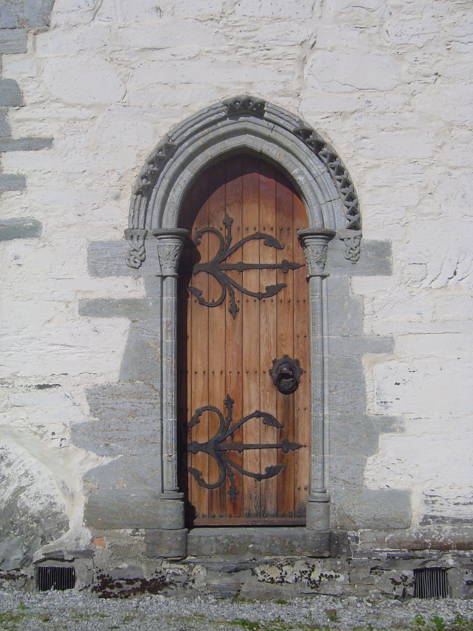 The church has been much modified over the centuries, but parts are old.