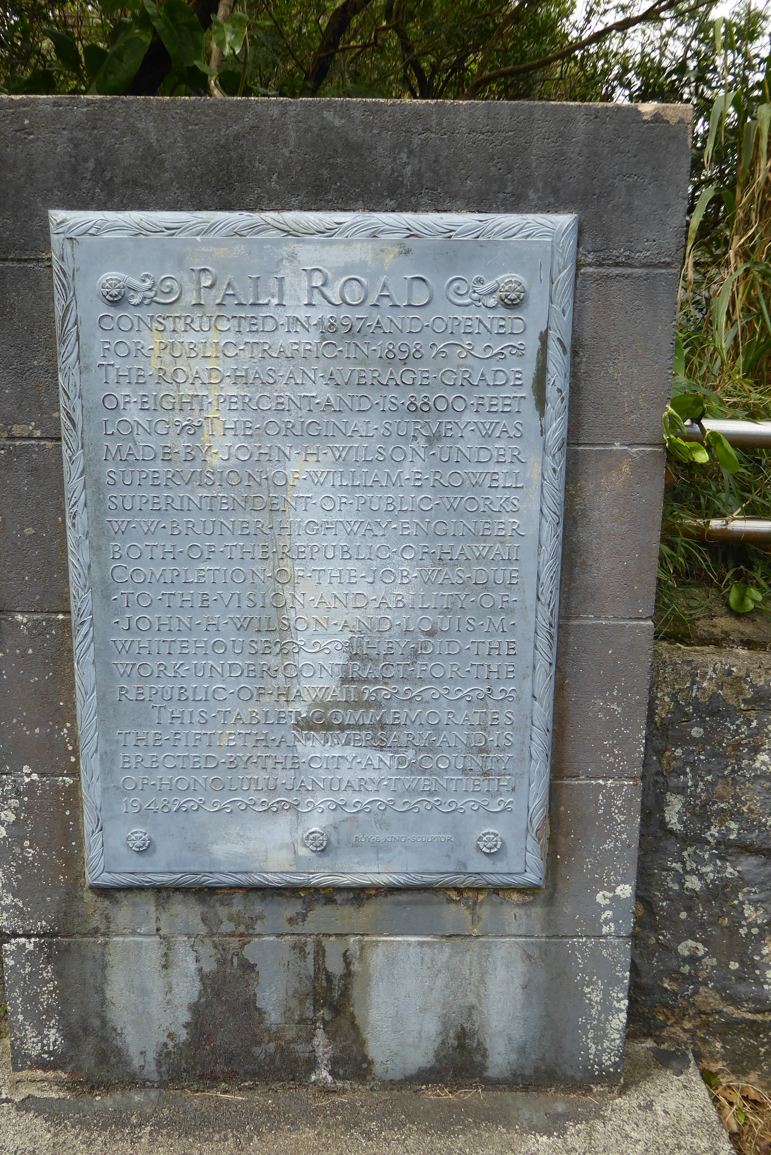 Roadside monument.