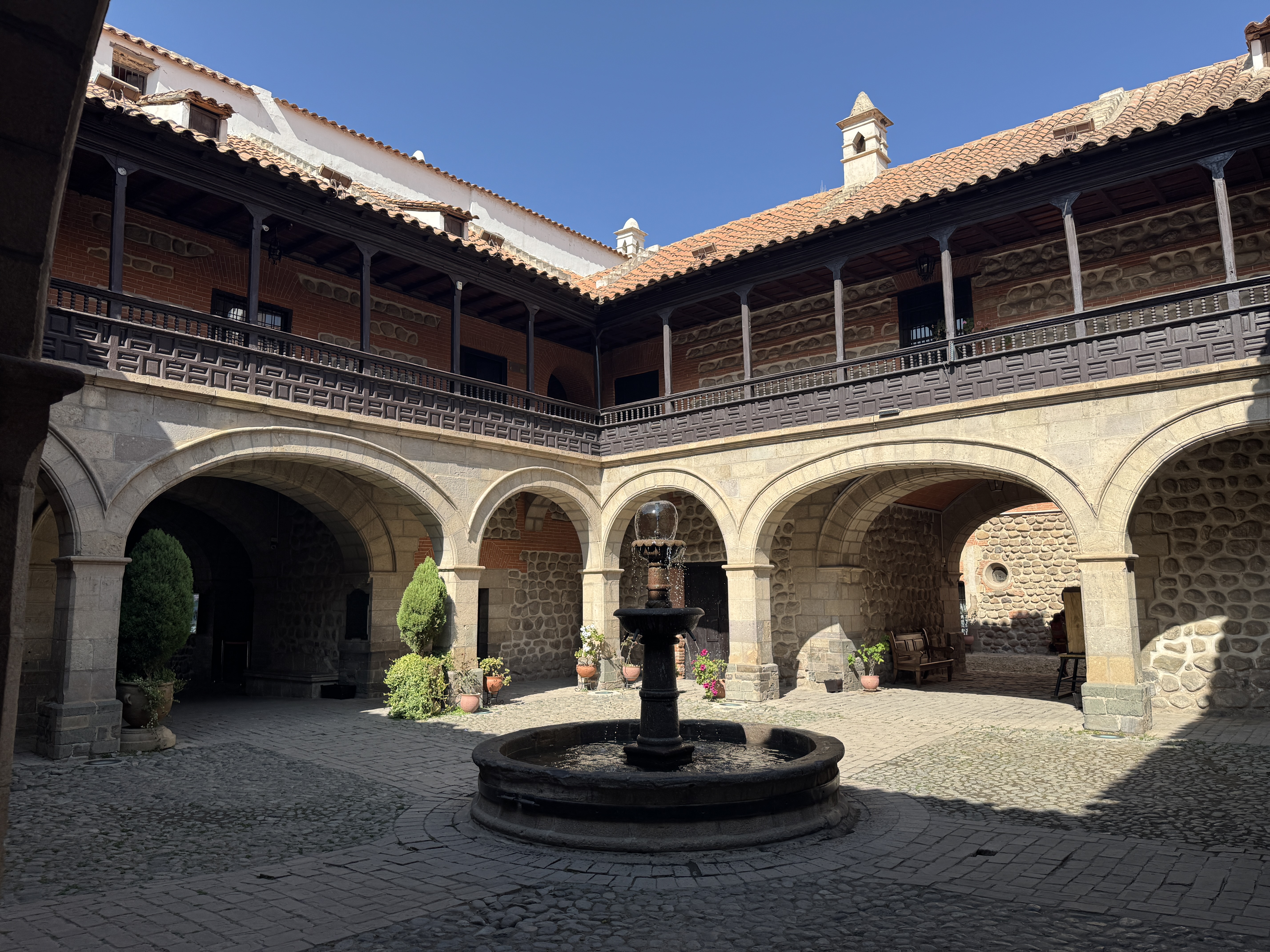 An interior courtyard in the mint.