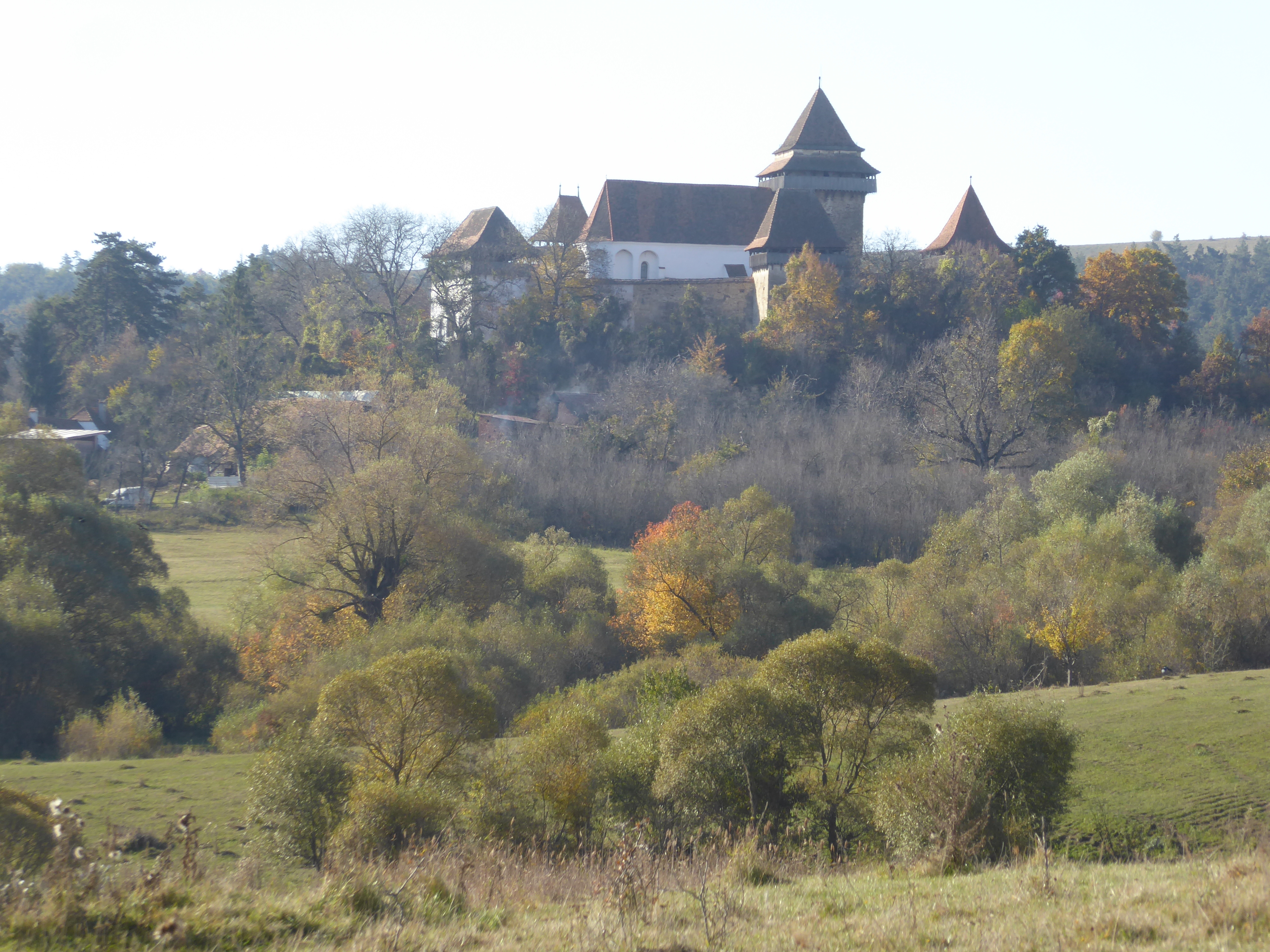 A dozen miles to the southeast, this is the fortress-church of Viscri, or Weisskirch.