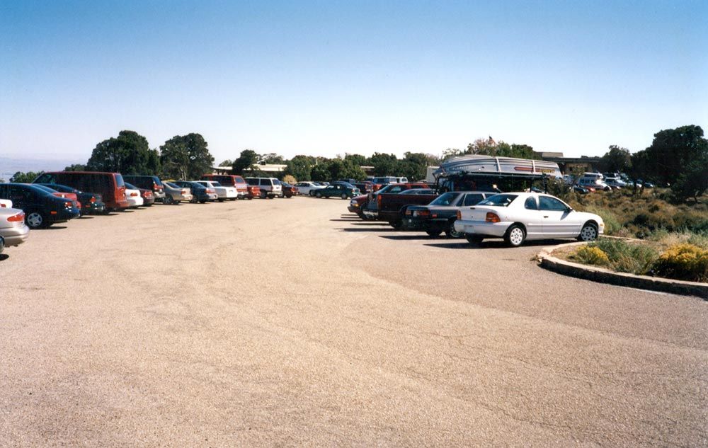 The result is traffic like this, which has persuaded the park service to force visitors to use buses. Good policy? Maybe, but kiss solitude