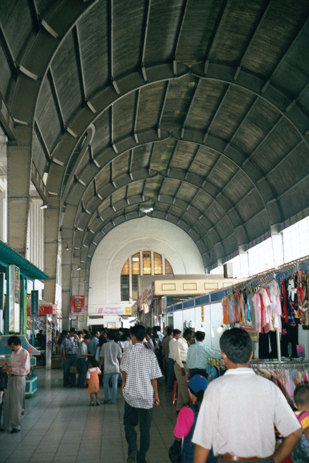 The barrel-vault girders were imported from the Netherlands.