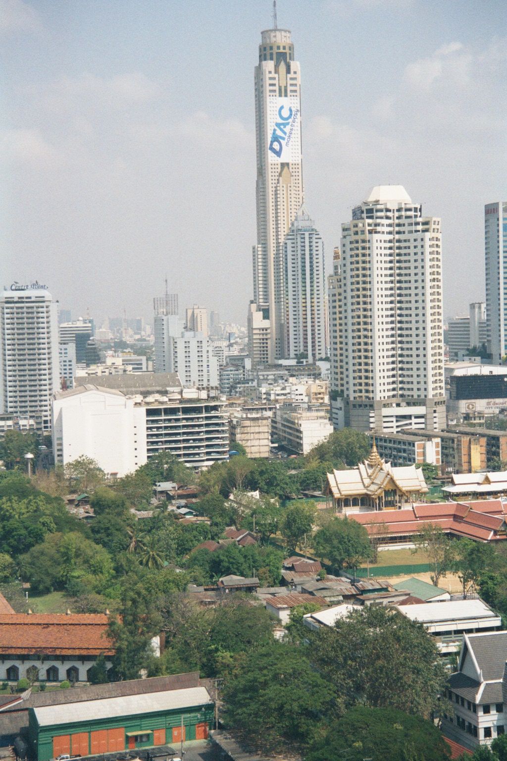 Again from the Siam Square station, this time looking northward toward a proud skyline, but one with lots of towers left nearly empty when T