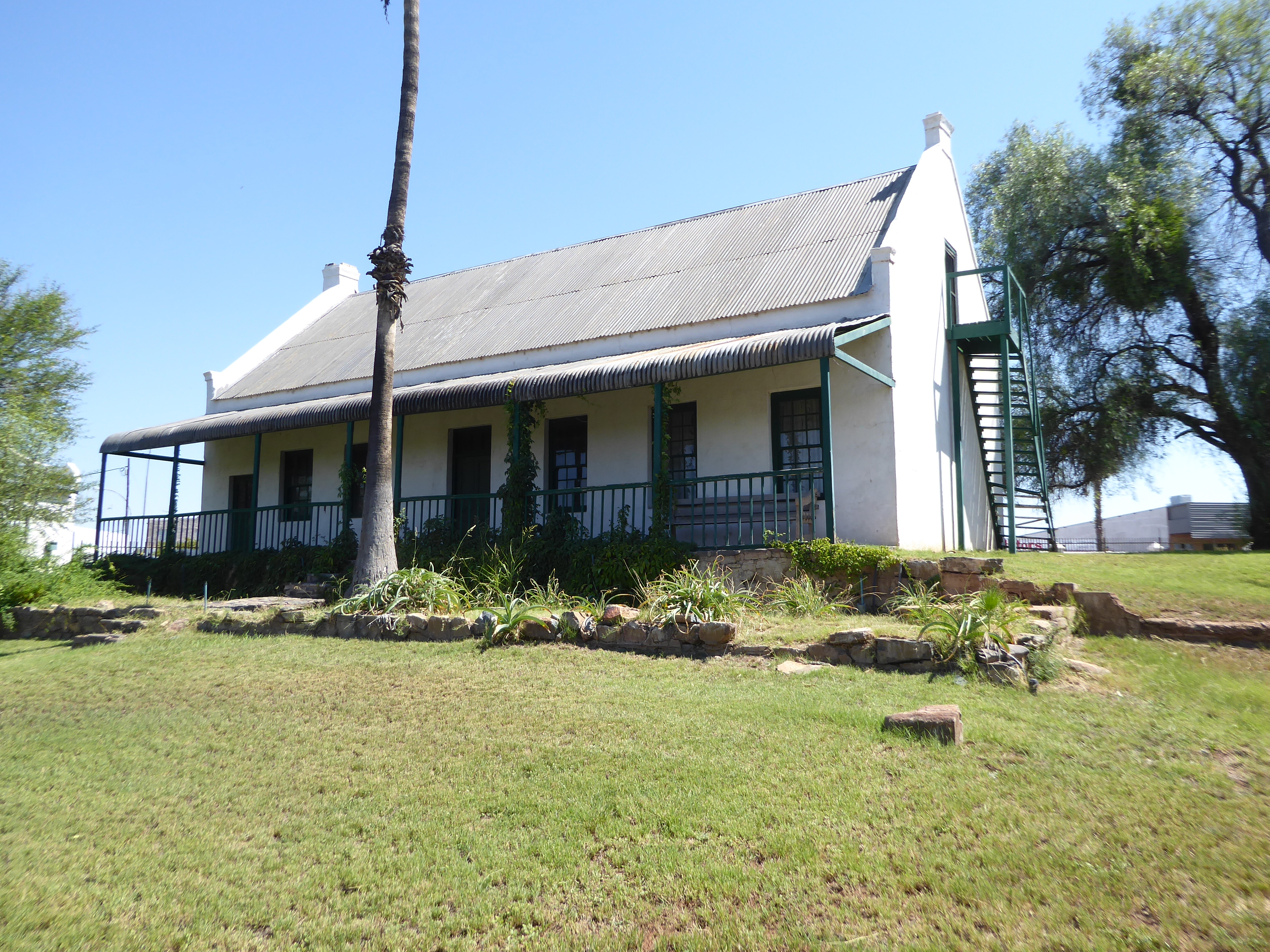 Upington itself began as another mission station. Here's Schroder Cottage, home of the founding missionary. He arrived in the 1870s, when no