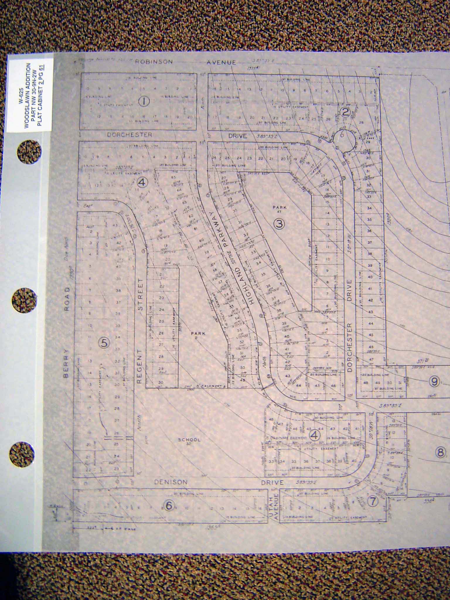 The same tract, as built. It's the Woodslawn Addition.