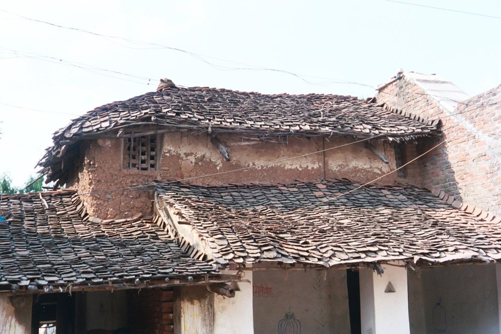Roof tiles.