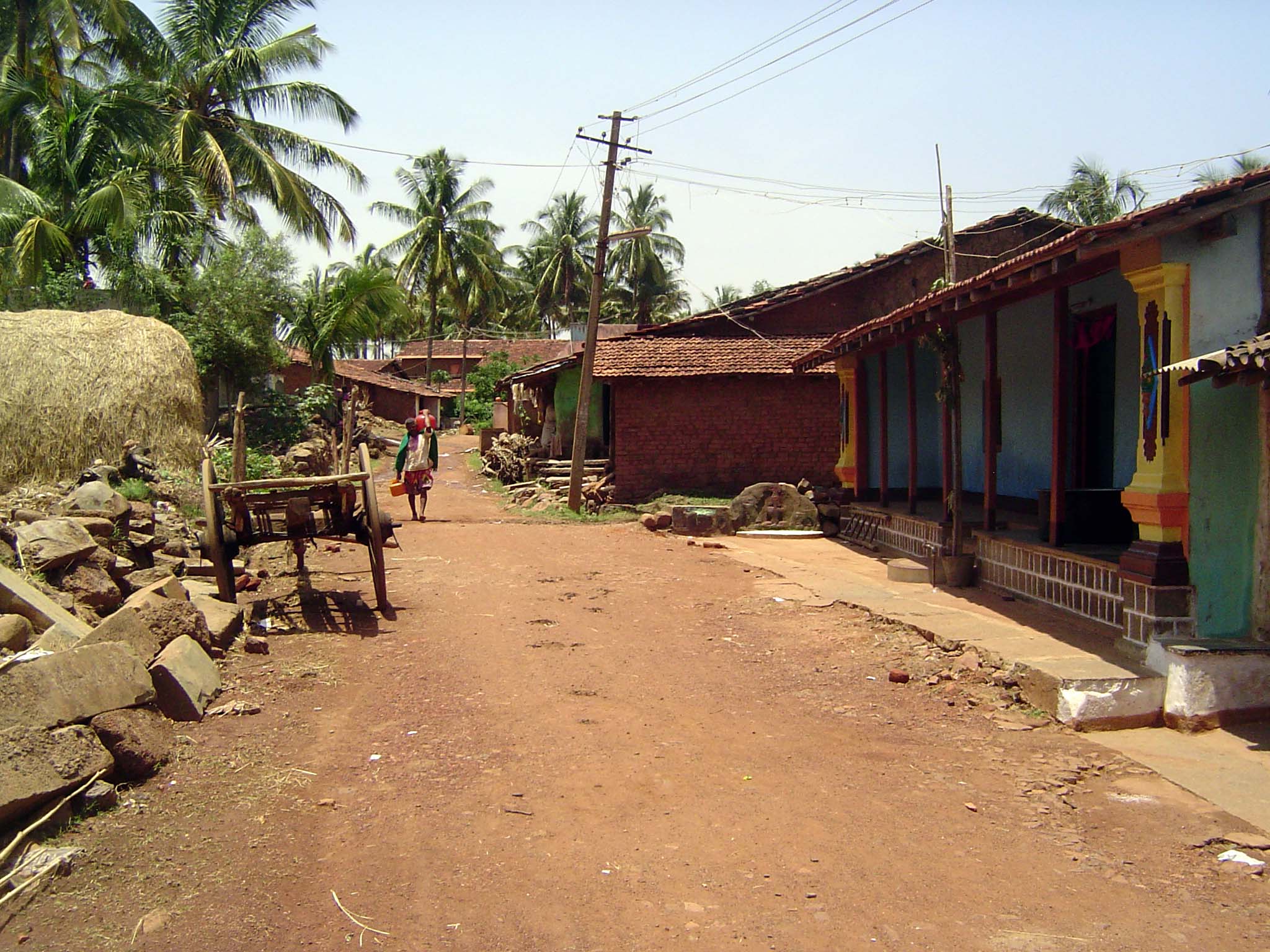 Village street.