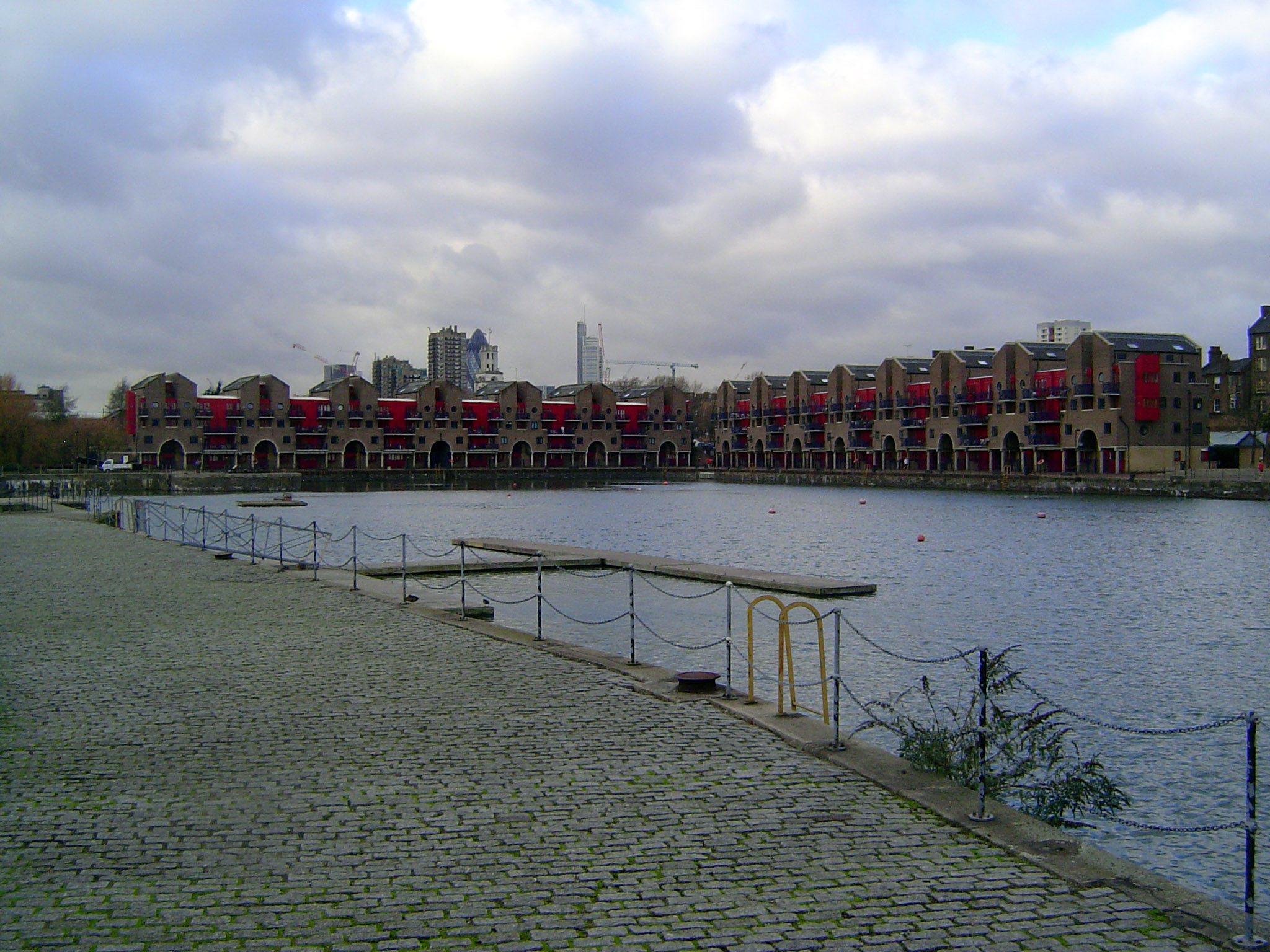Yes, the Shadwell basin was once connected by canal through to the Tobacco Dock, London Dock, and St. Katharine Dock. Wonder why there are n