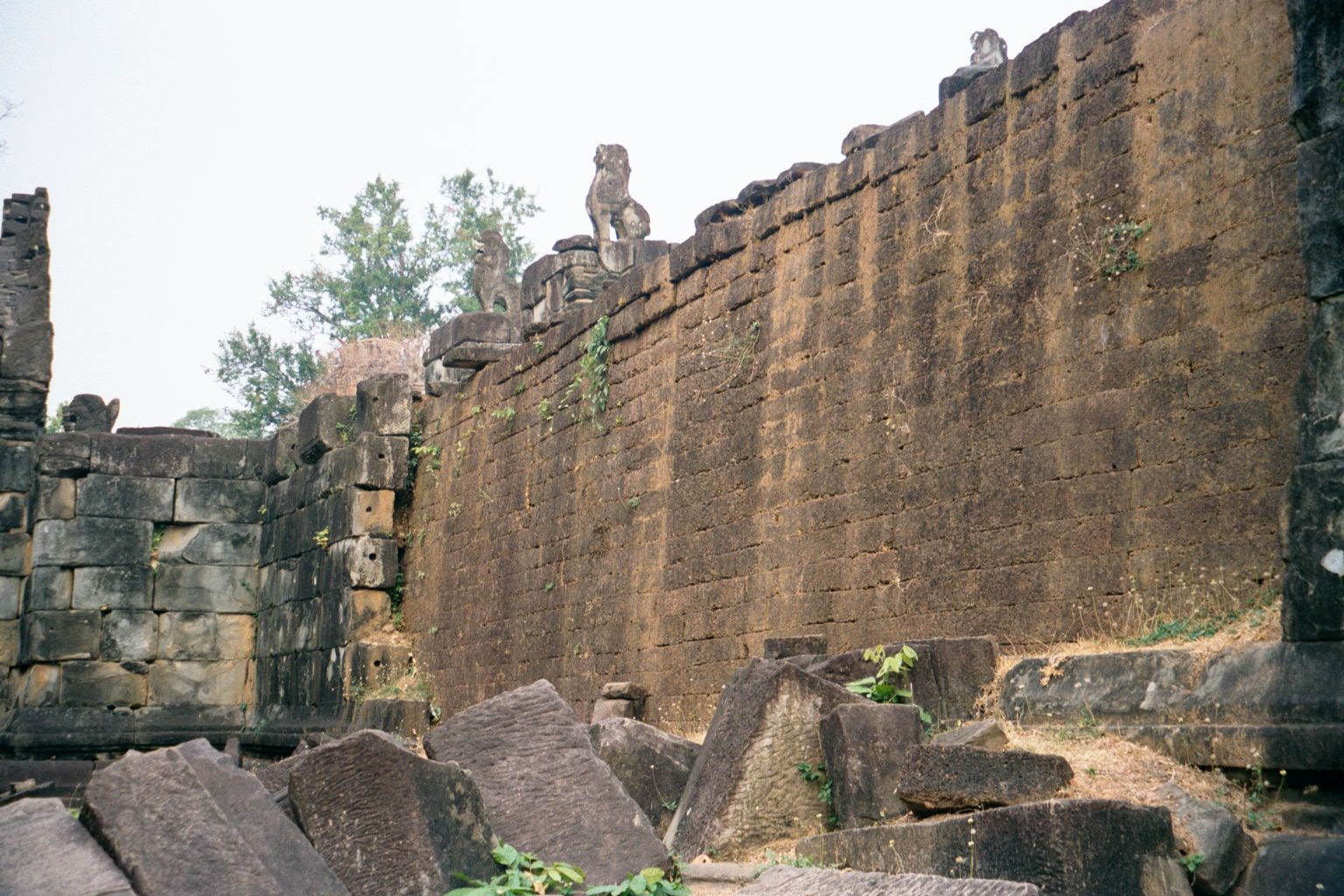 Immediately to the south of Preah Ko is Bakong, the Khmer's first temple mountain. Consecrated to Shiva in 881 and reconstructed in the 1930