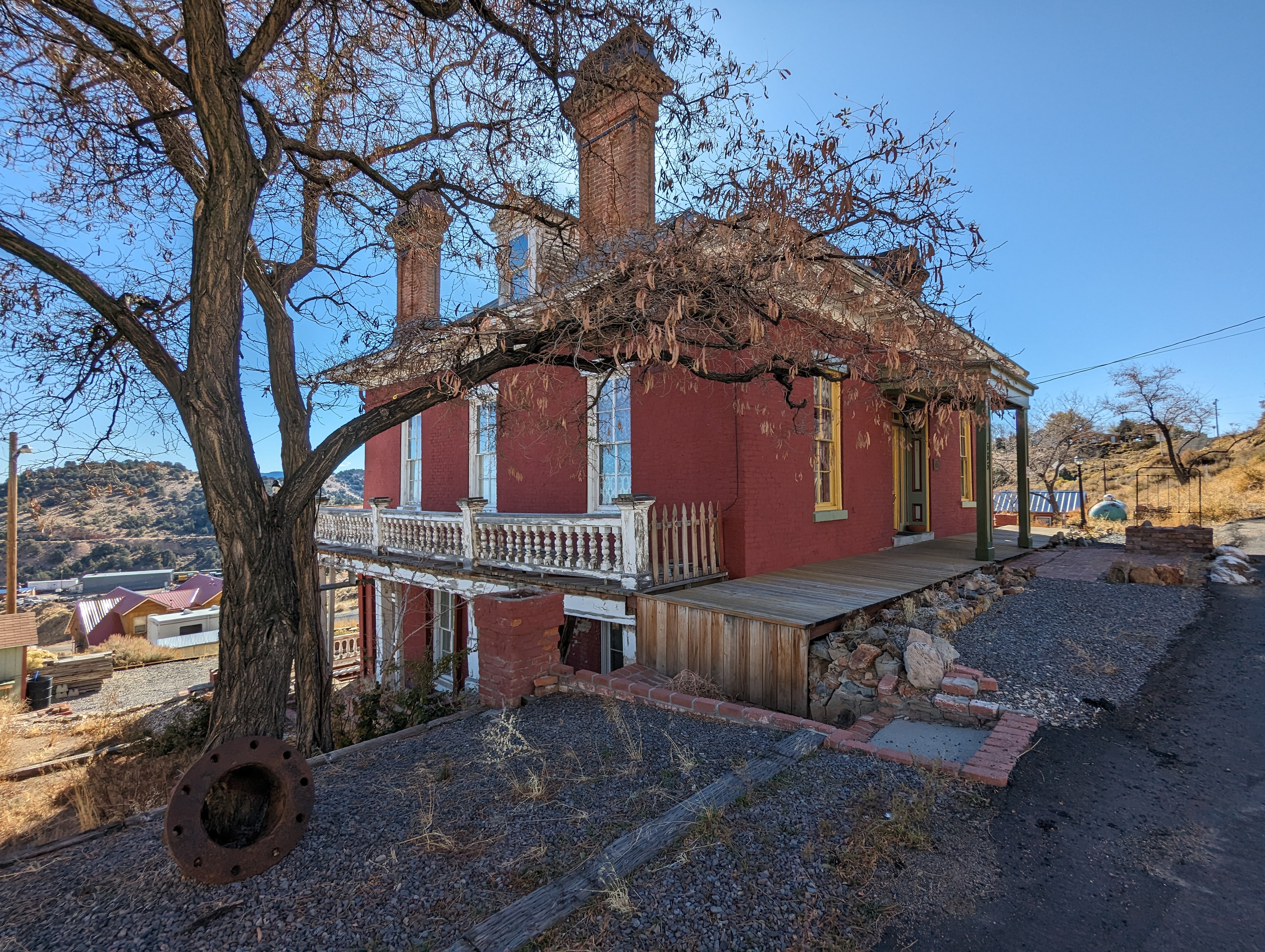 The Chollar Mansion, seen from its less imposing upside.