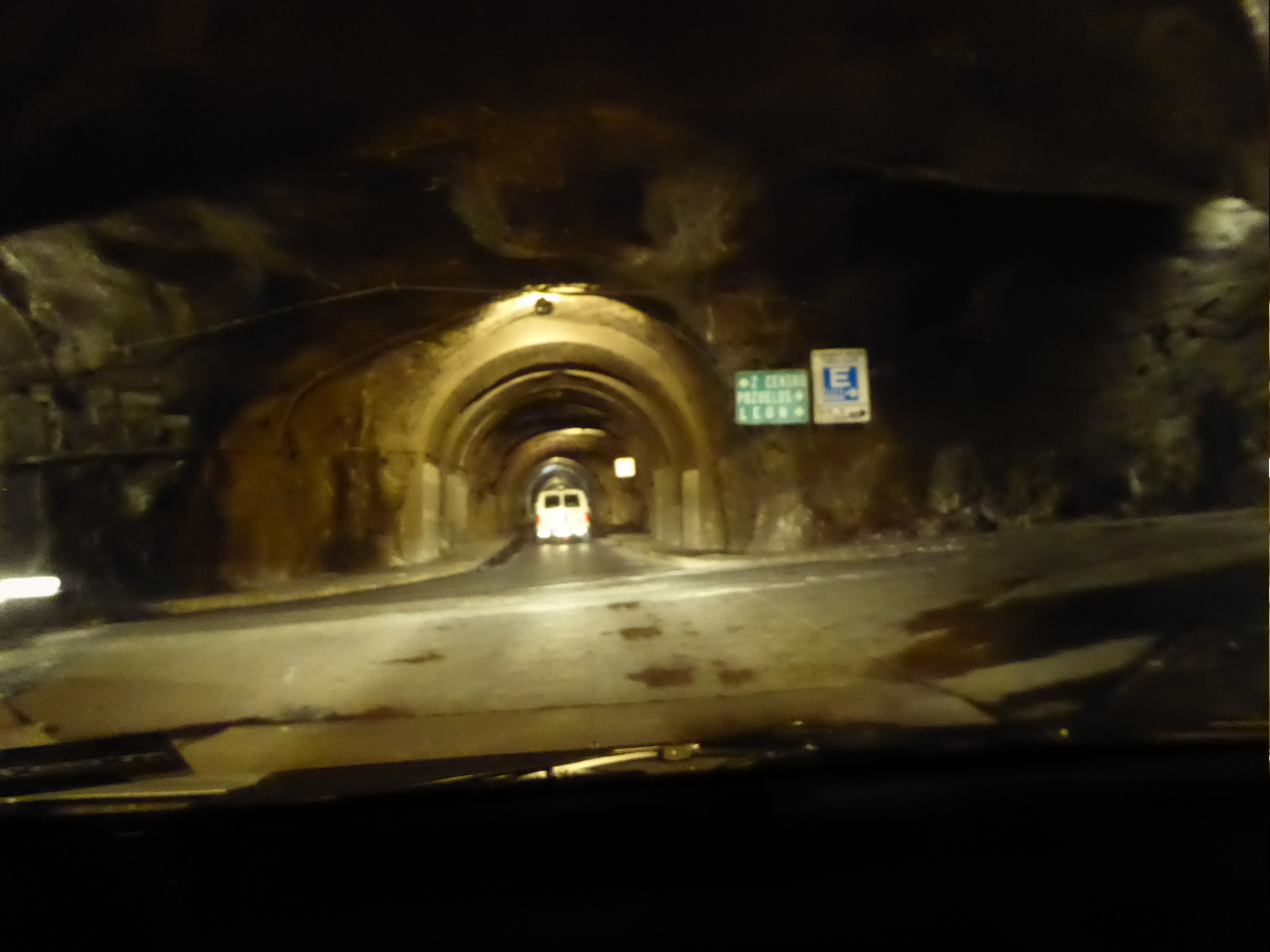 Here's the intersection, caught on the fly. The tunnels works amazingly well for motorists, though they completely defeat GPS systems. Too b
