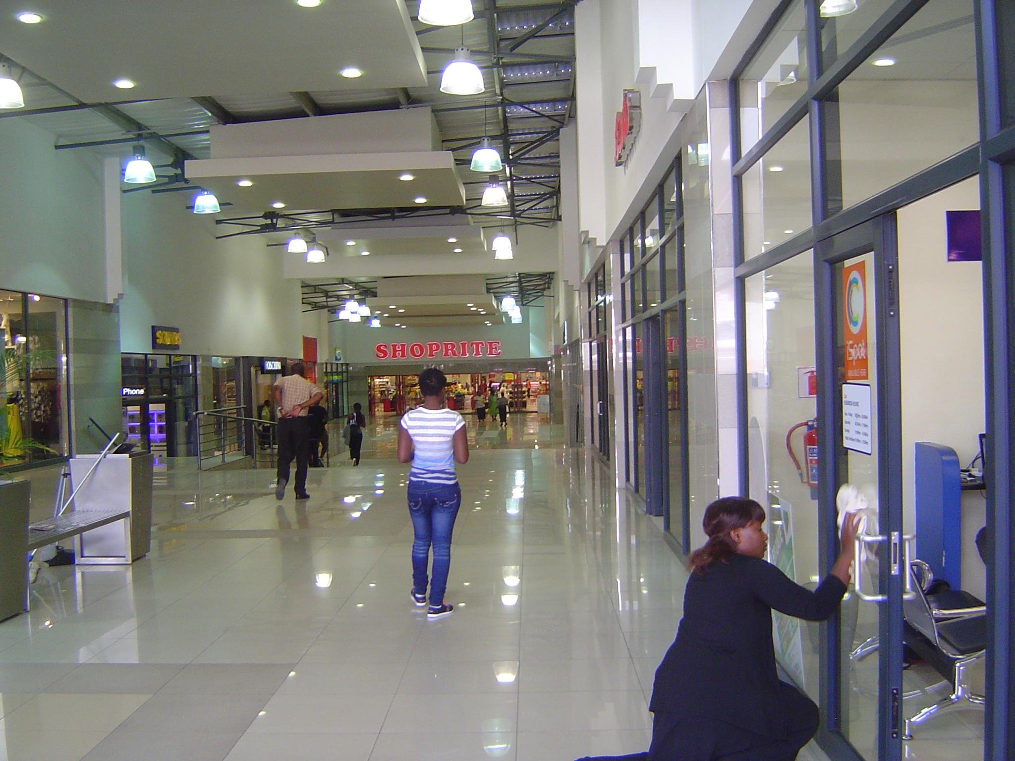 There's another center with a mall.