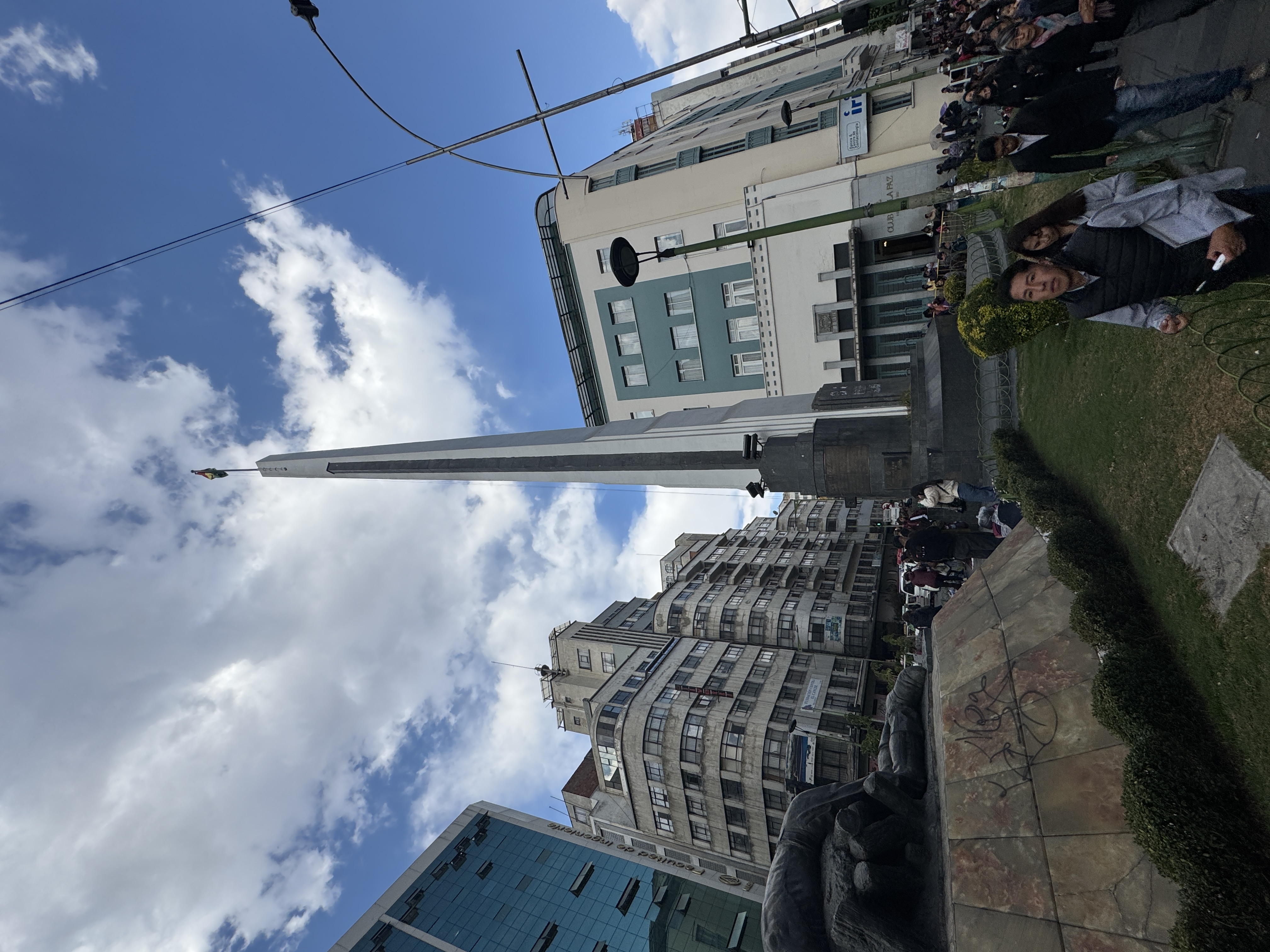 Here's an obelisk, drawing attention to...