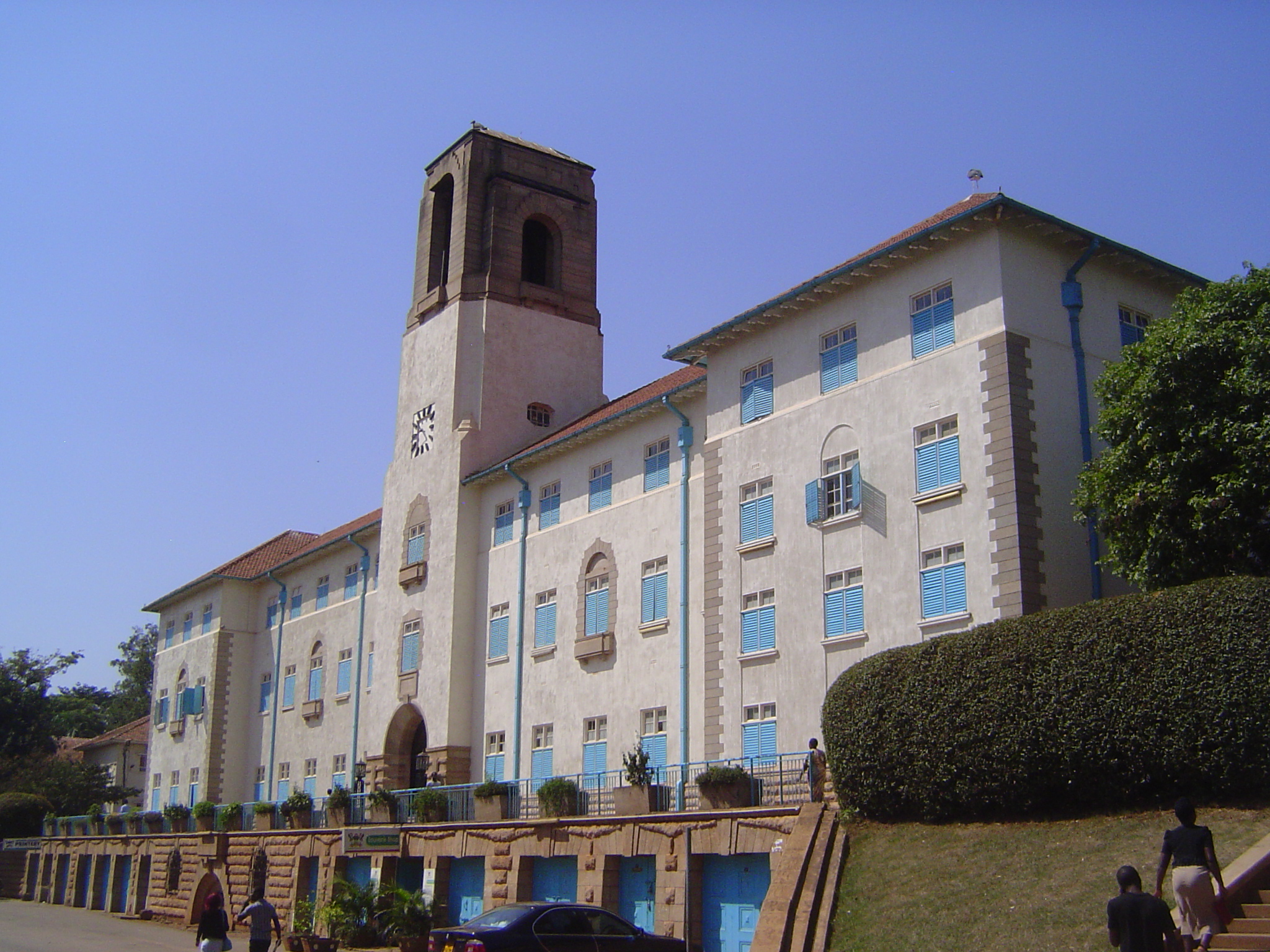 No problem: it's close to this, the main building of Makerere University, among the proudest British accomplishments in Uganda. The school o