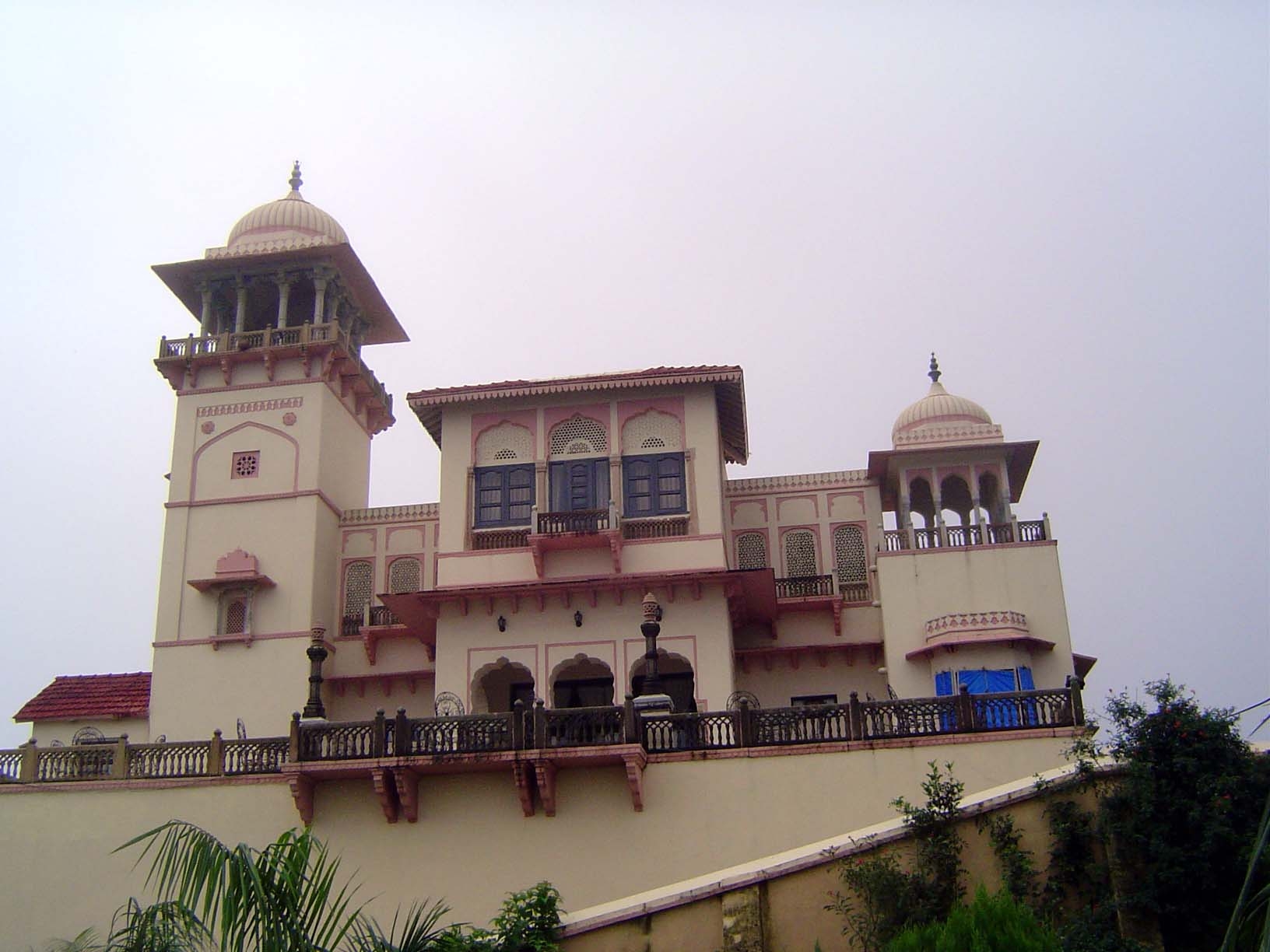 Princely families built hot-weather retreats here. This one, now a hotel, is Jaipur House.