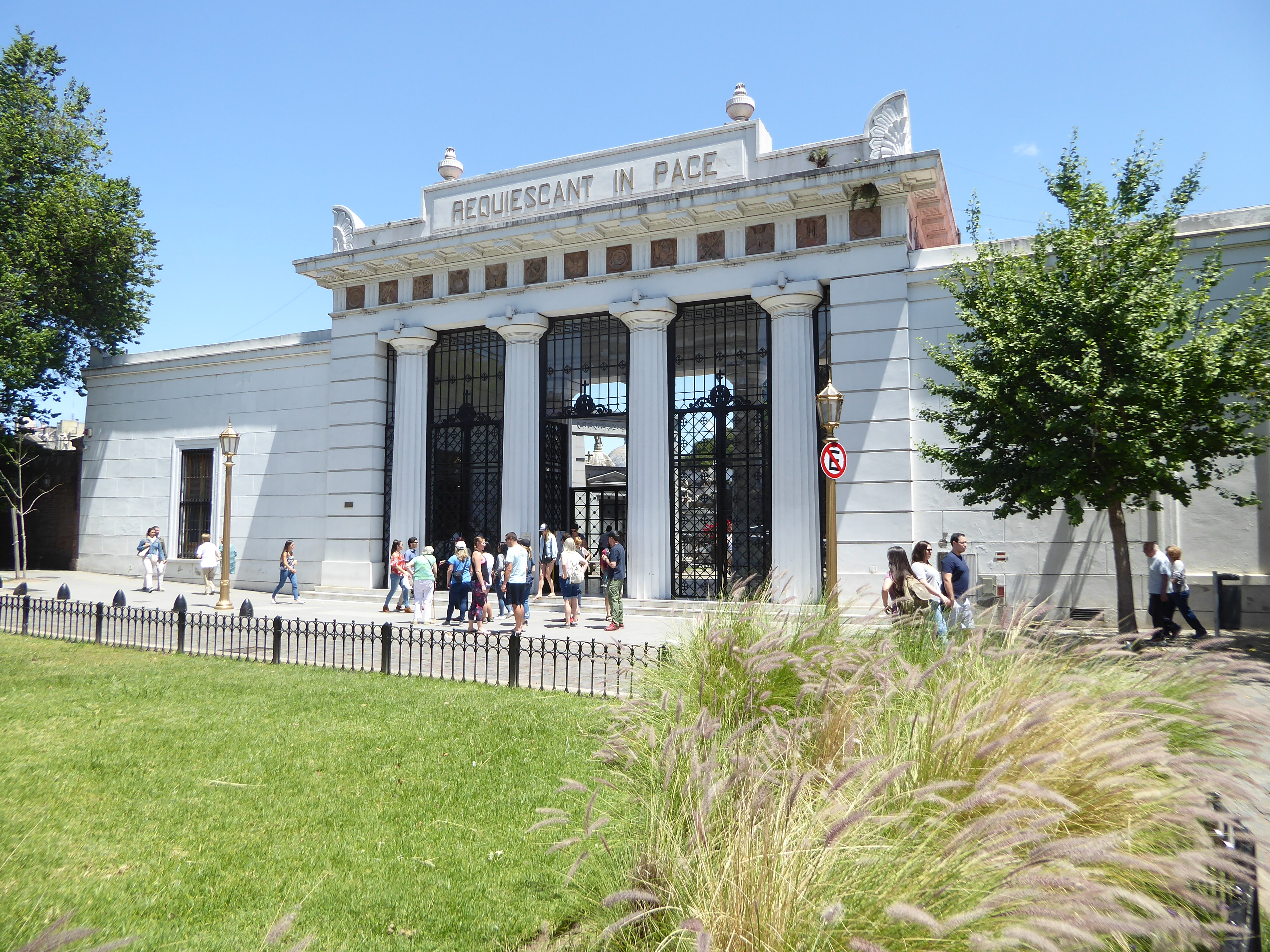 And when we've shopped our hearts out, we can retire permanently to the Recoleta Cemetery, which offers prestige in perpetuity. The entrance