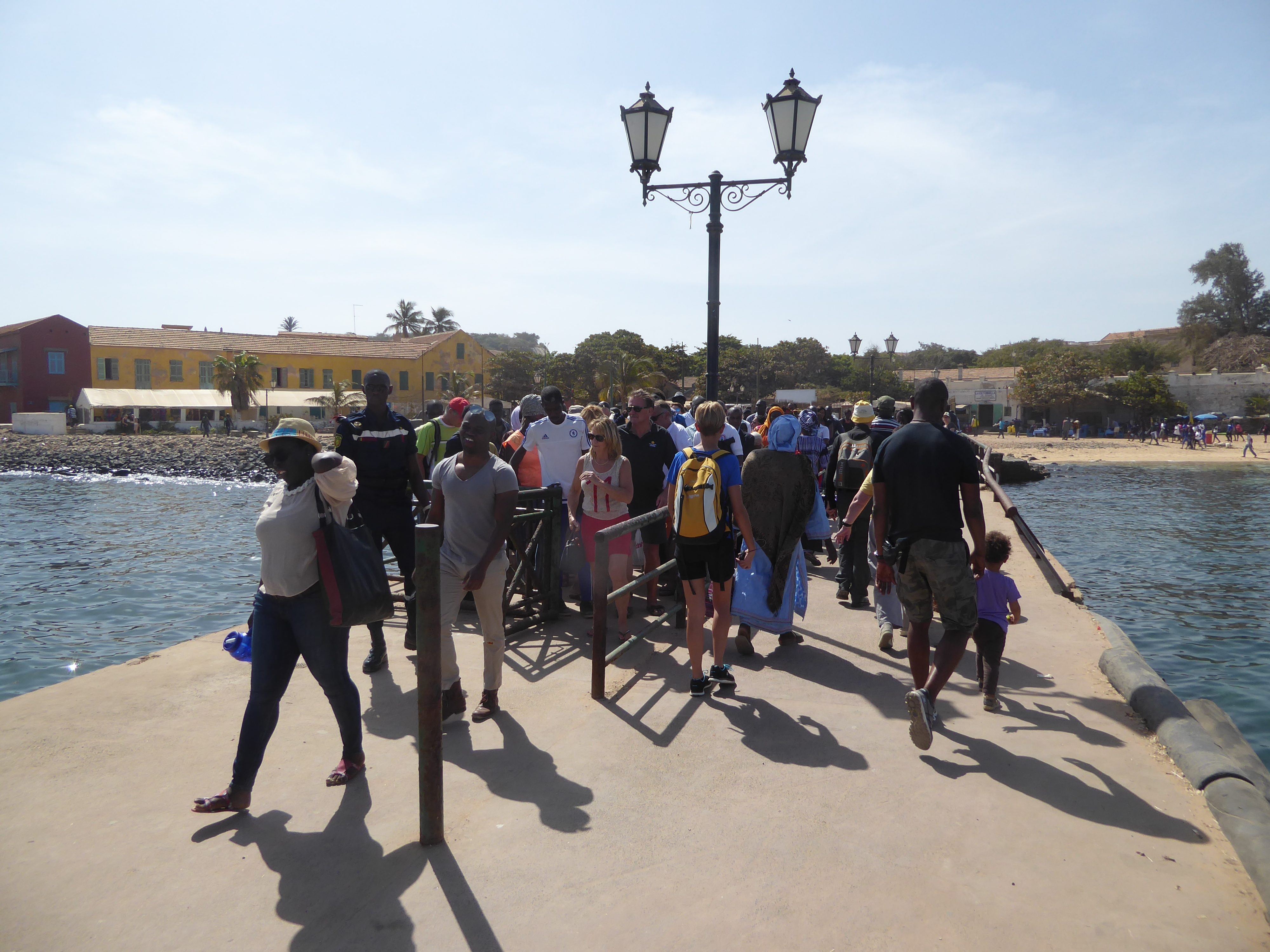 Judging from the lamp posts, people have been coming and going for a while—now almost entirely on day trips.
