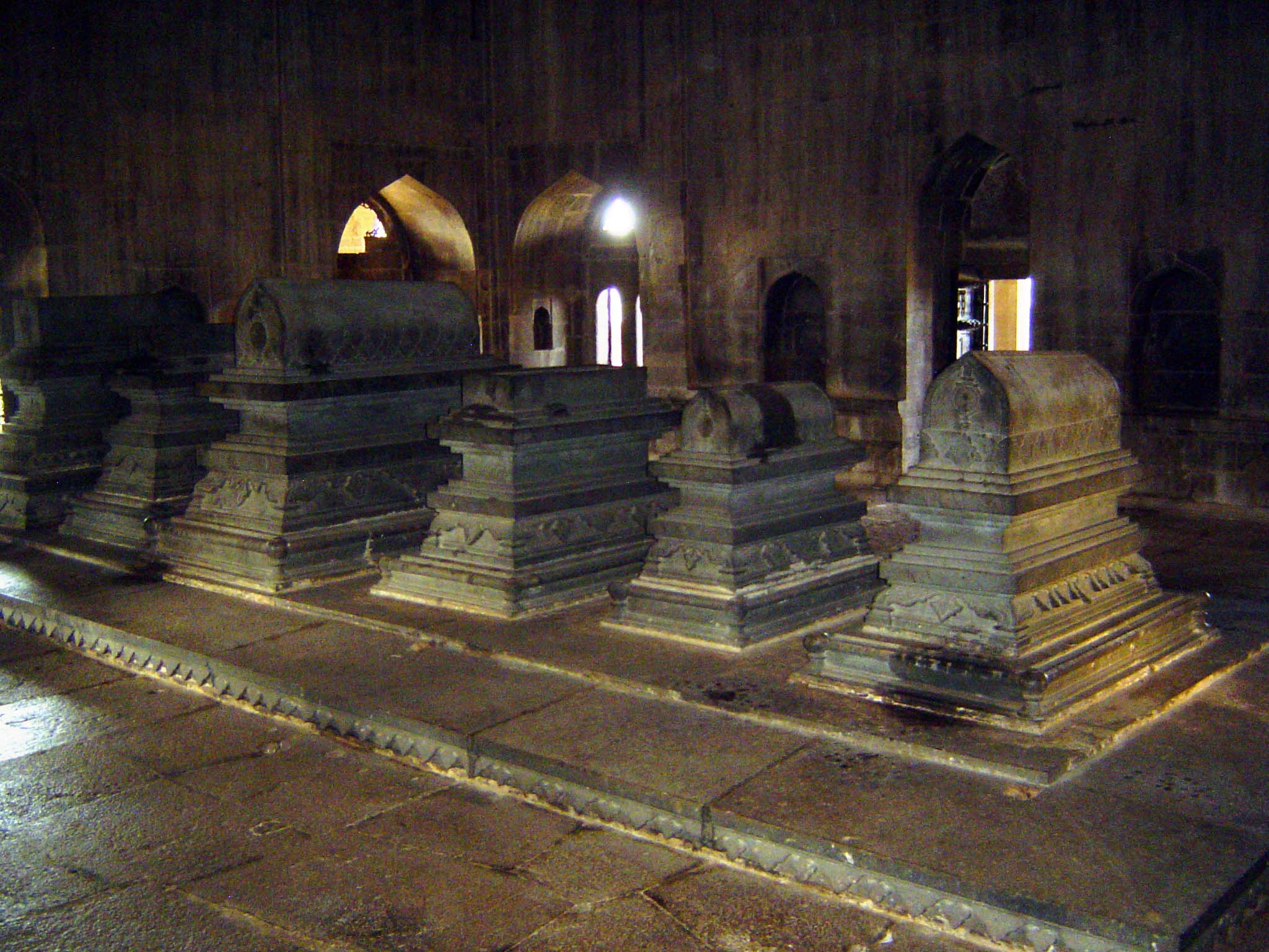 Inside are the tombs of Ibrahim and his family.