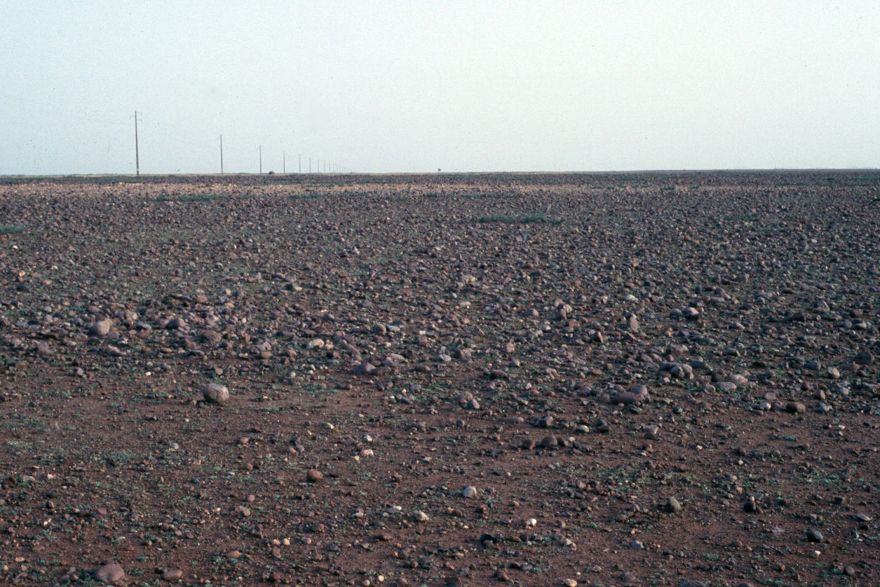 On the plains around Marrakech, more drastic remedies are called for. Fortunately, the plain is not as level as it looks and actually slopes