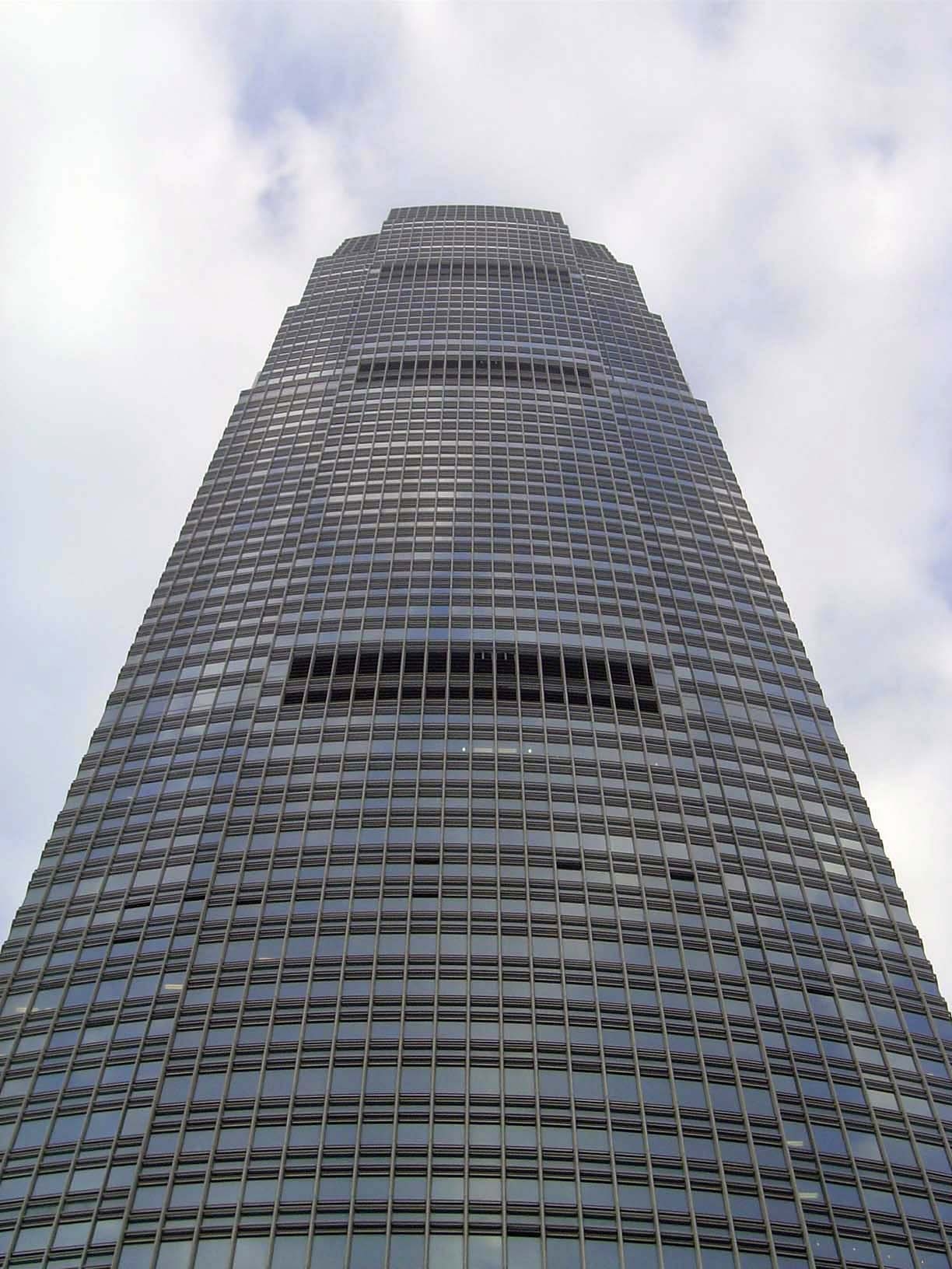 The tallest building in the preceding picture, this is the International Finance Centre's 2 IFC, designed by Cesar Pelli and chock full of b