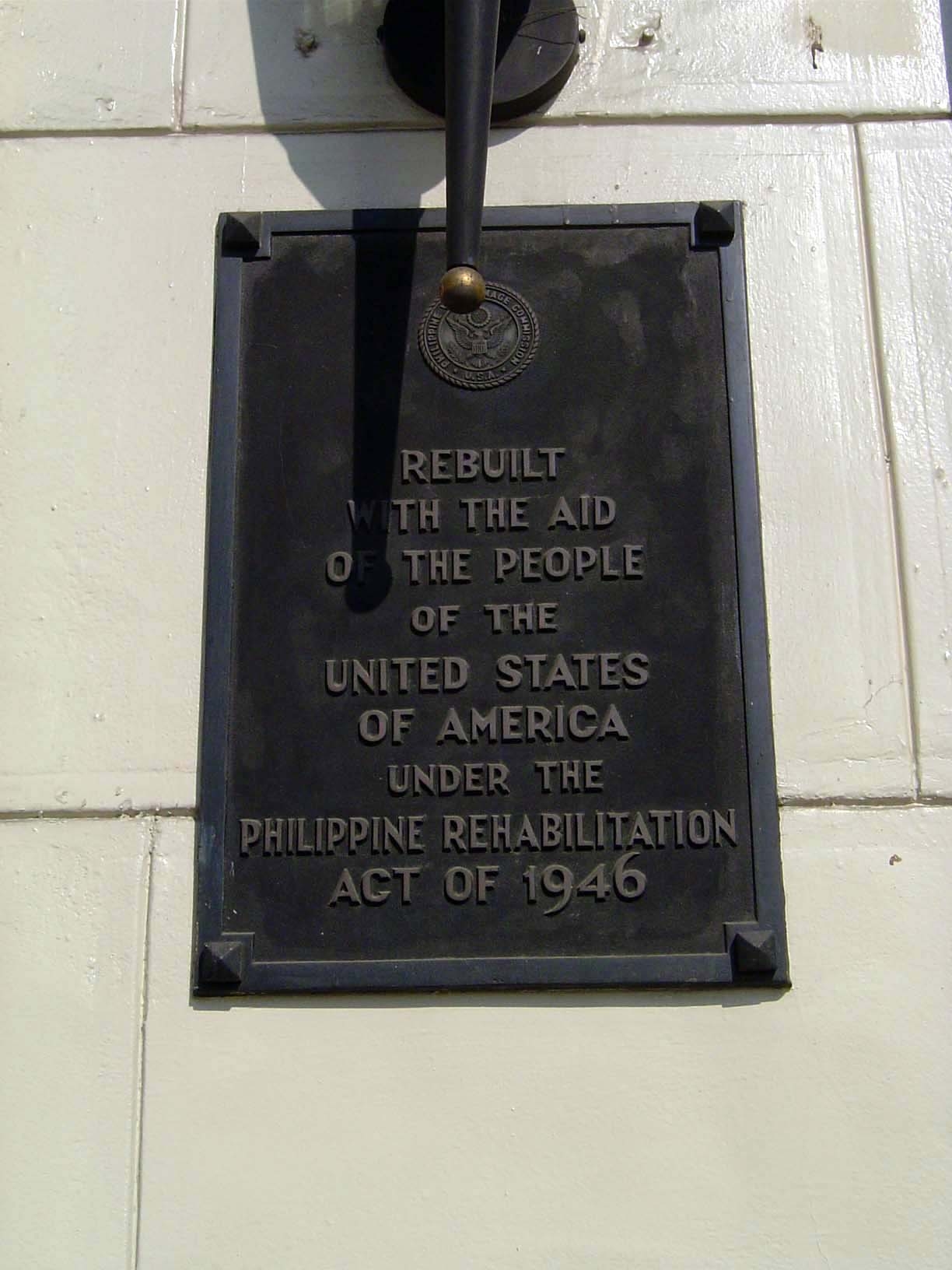 Nearly all the government buildings undertaken by the Americans were destroyed in the war: the ones seen today are remakes.