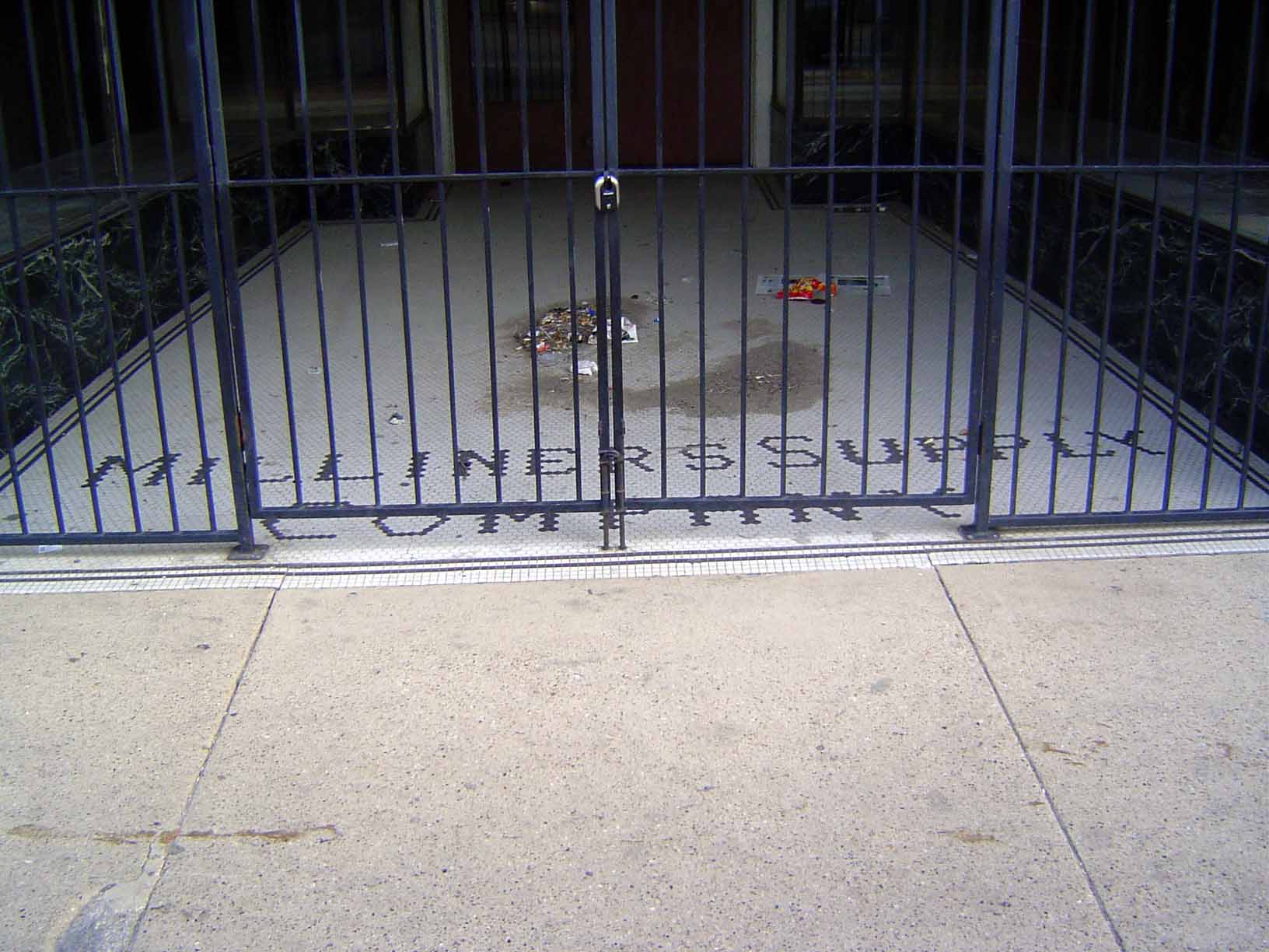 Detail at the entrance.