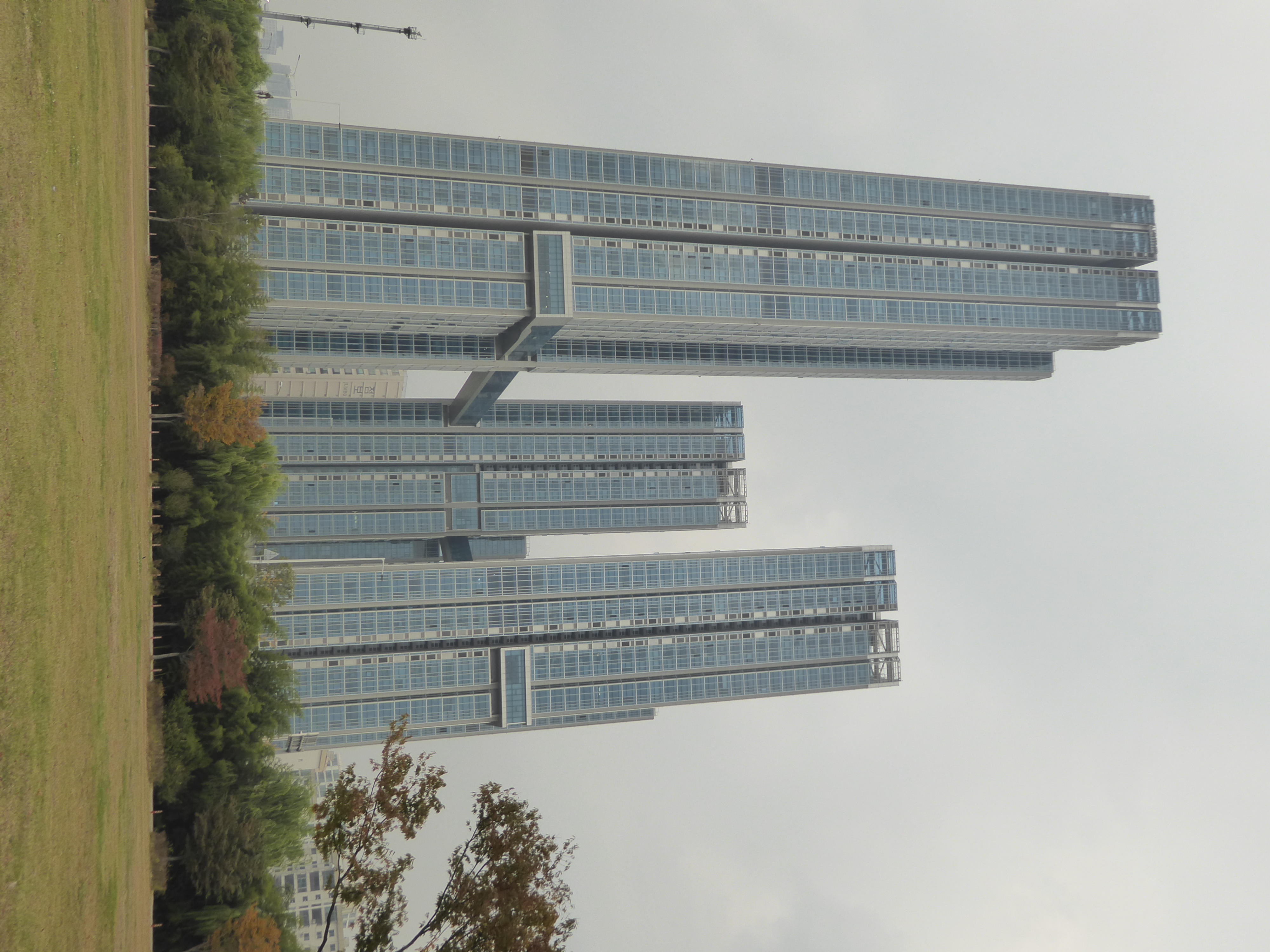 We're looking up at three towers. They have a name, of course: Raemian Caelitus, so you think of that centurion on television last year. No