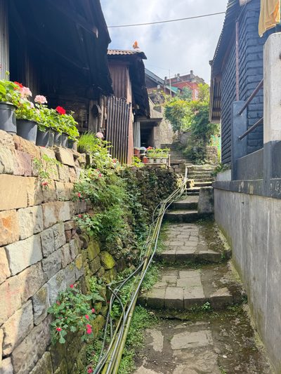 Many houses are empty, with their owners in Kohima or elsewhere and returning to Khonoma only on holidays.  Still, somebody is taking care o