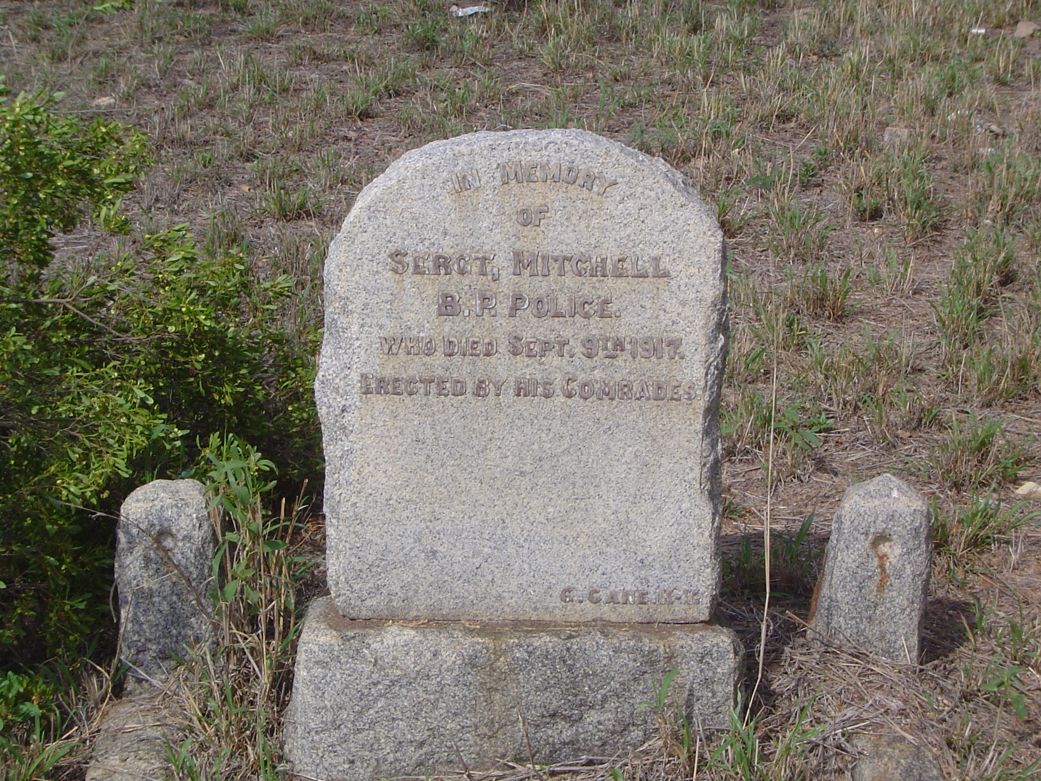 Police were required and provided a cemetery, too.